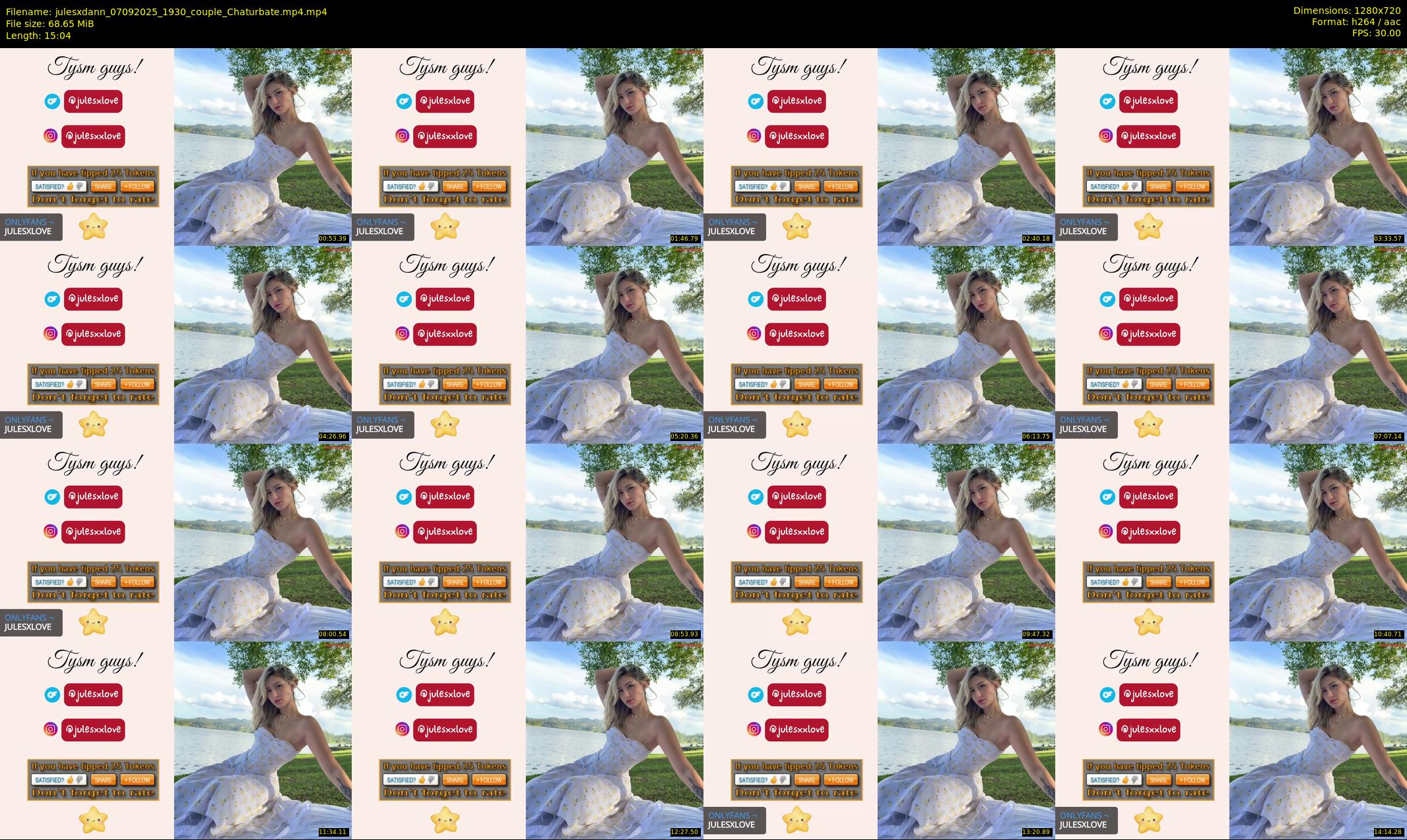 julesxdann — 16 minute Chaturbate couple cam show recording, 720p, Sep 7, 2025