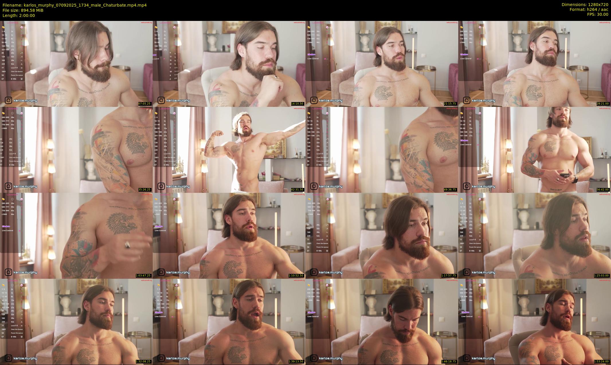 karlos_murphy — 120 minute Chaturbate male cam show recording, 720p, Sep 7, 2025