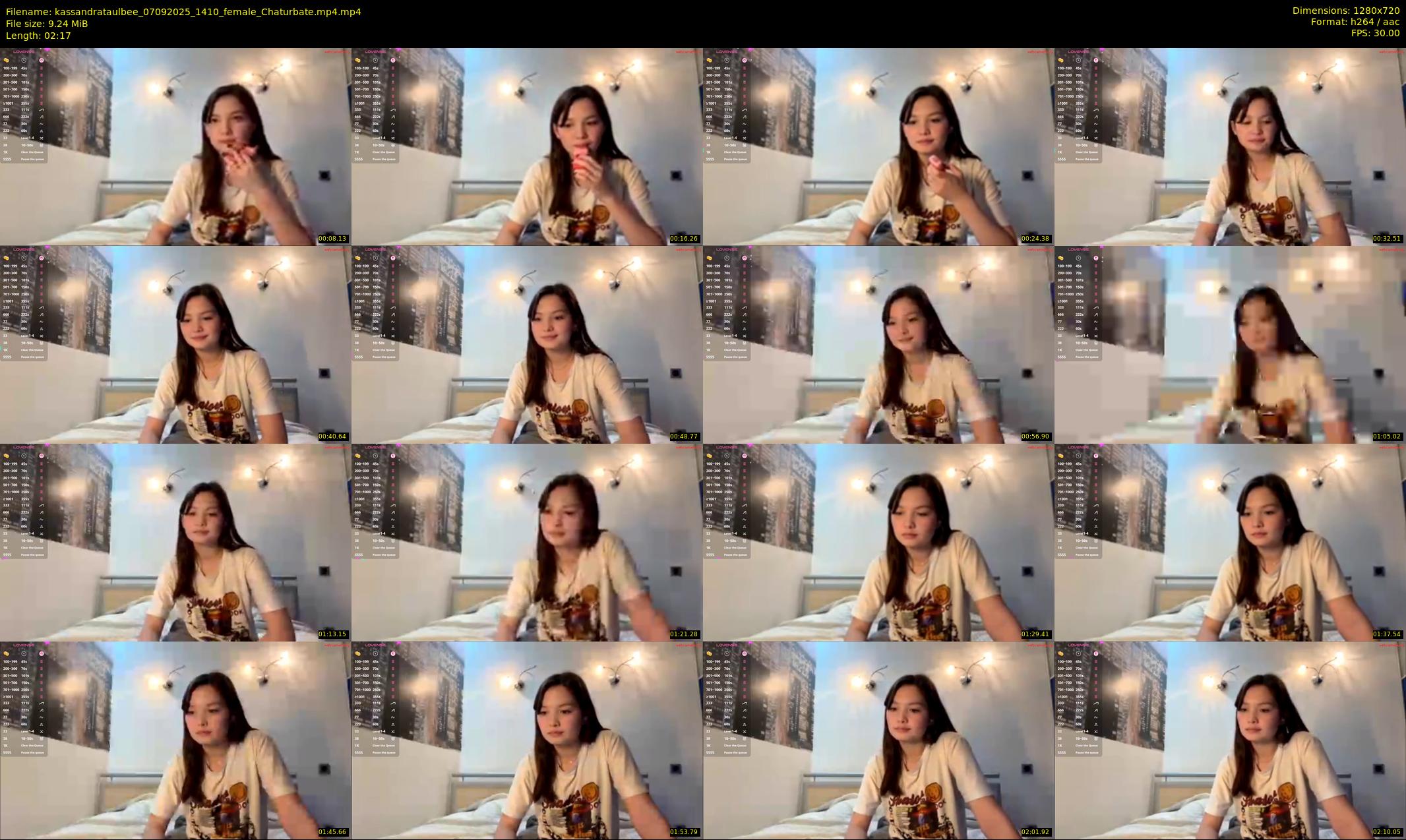 kassandrataulbee — 3 minute Chaturbate female cam show recording, 720p, Sep 7, 2025