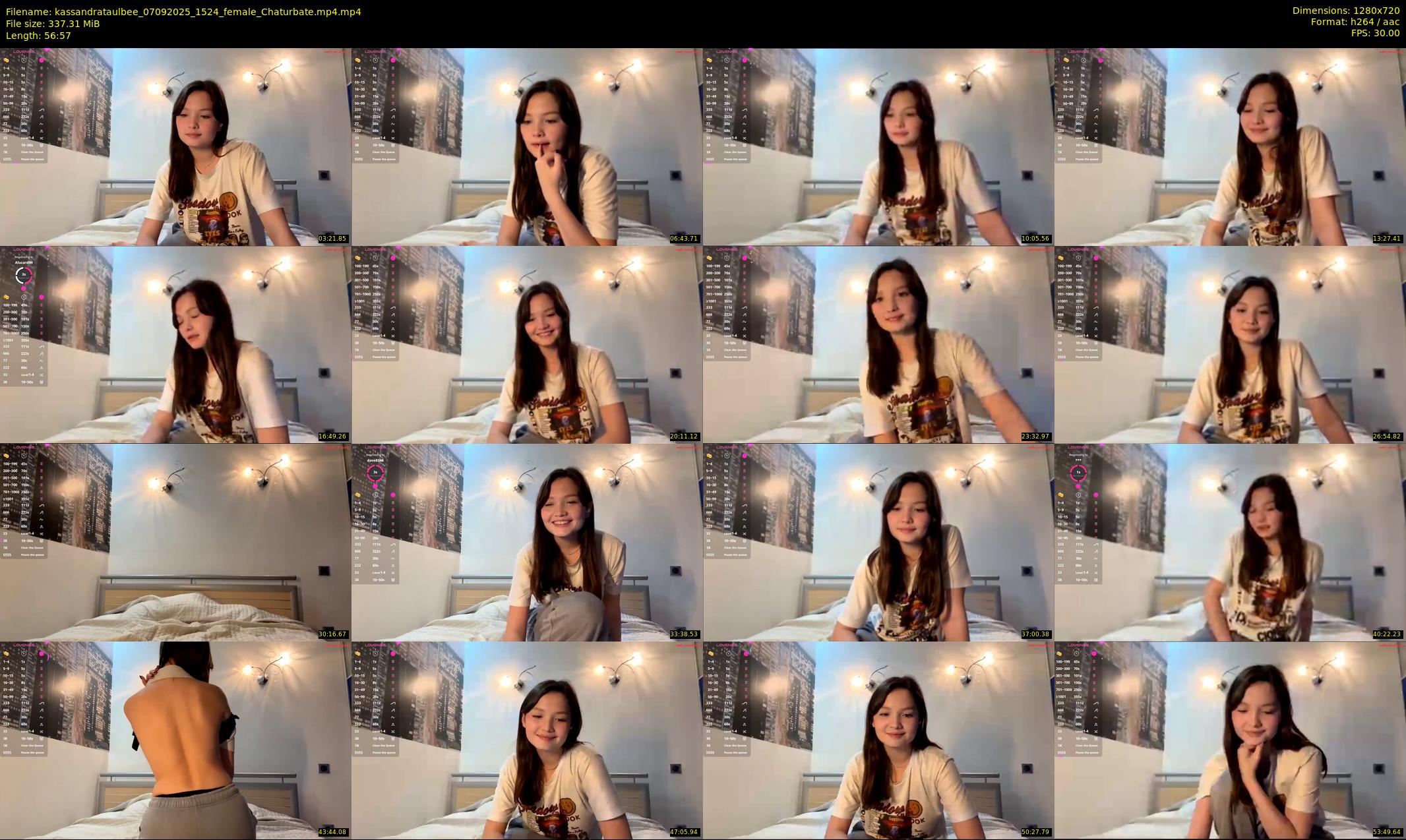 kassandrataulbee — 57 minute Chaturbate female cam show recording, 720p, Sep 7, 2025
