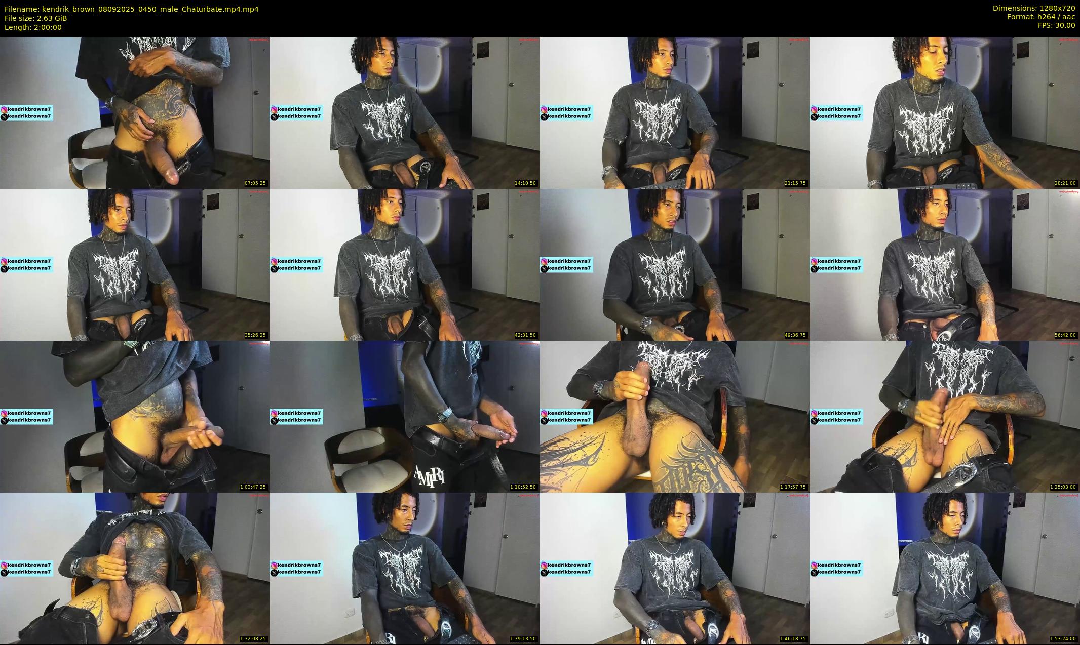 kendrik_brown — 120 minute Chaturbate male cam show recording, 720p, Sep 8, 2025