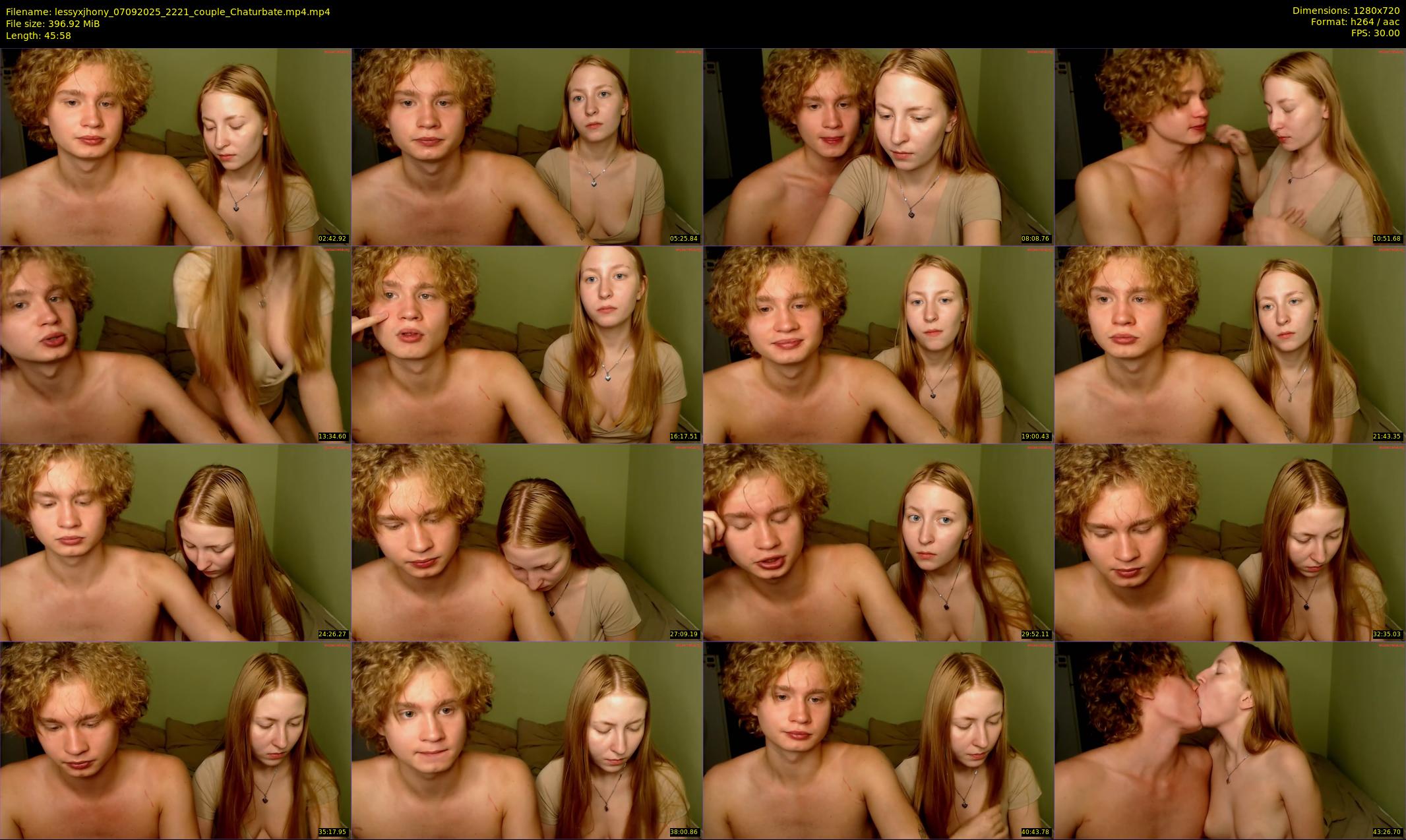 lessyxjhony — 46 minute Chaturbate couple cam show recording, 720p, Sep 7, 2025