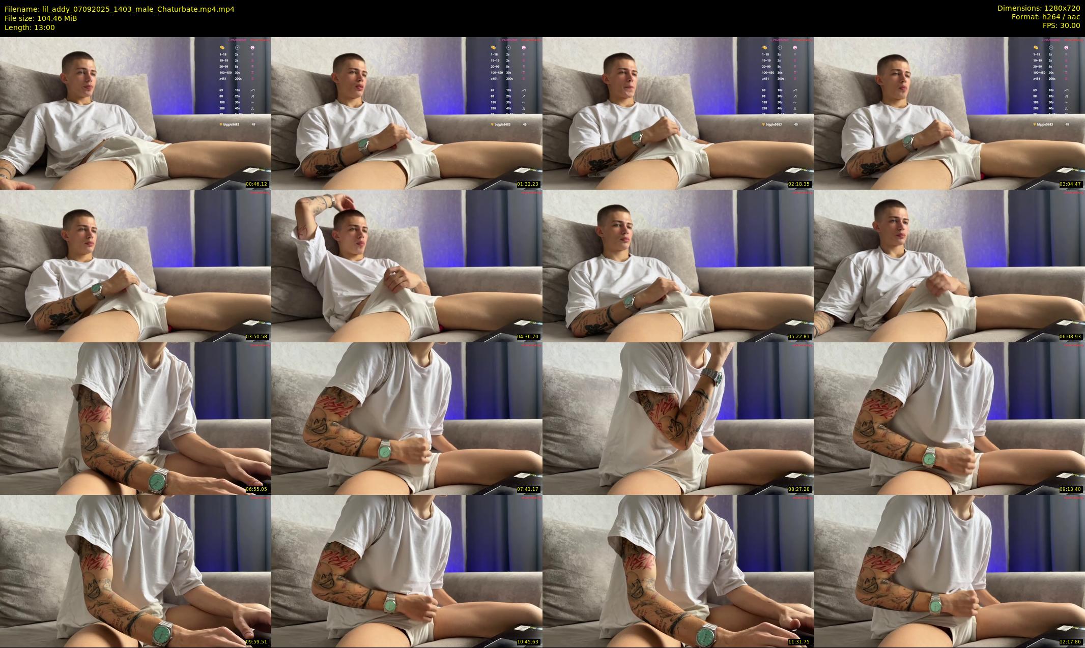 lil_addy — 13 minute Chaturbate male cam show recording, 720p, Sep 7, 2025