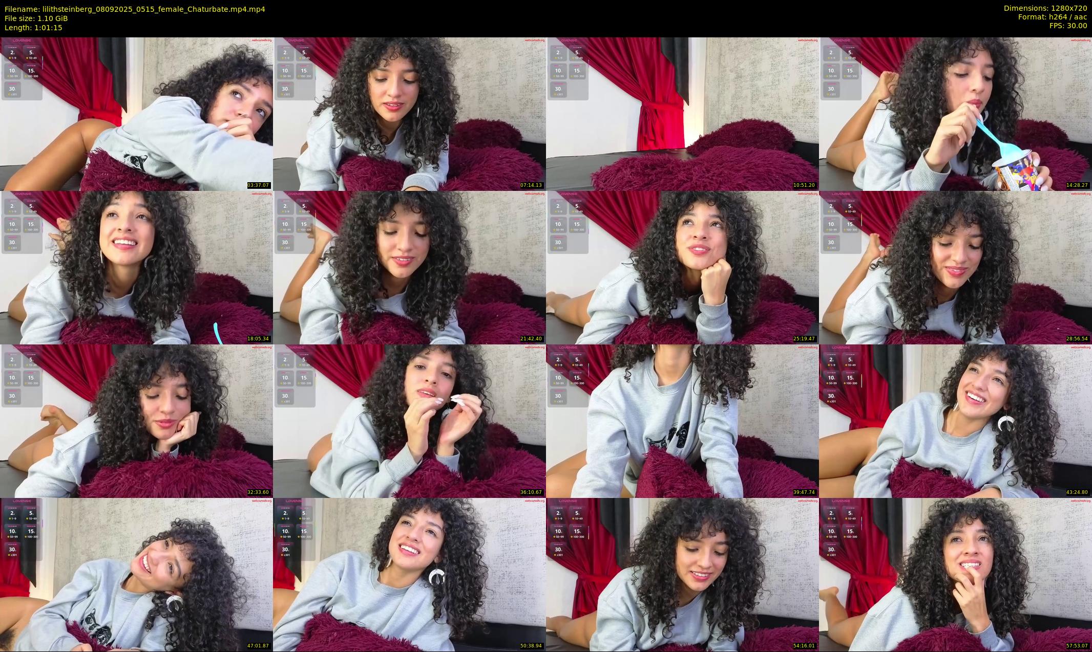 lilithsteinberg — 62 minute Chaturbate female cam show recording, 720p, Sep 8, 2025