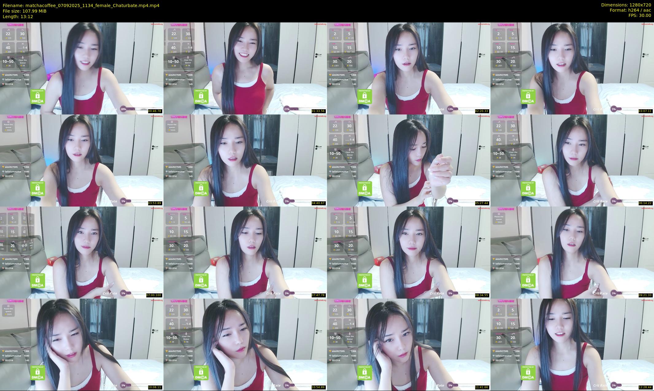 matchacoffee — 14 minute Chaturbate female cam show recording, 720p, Sep 7, 2025