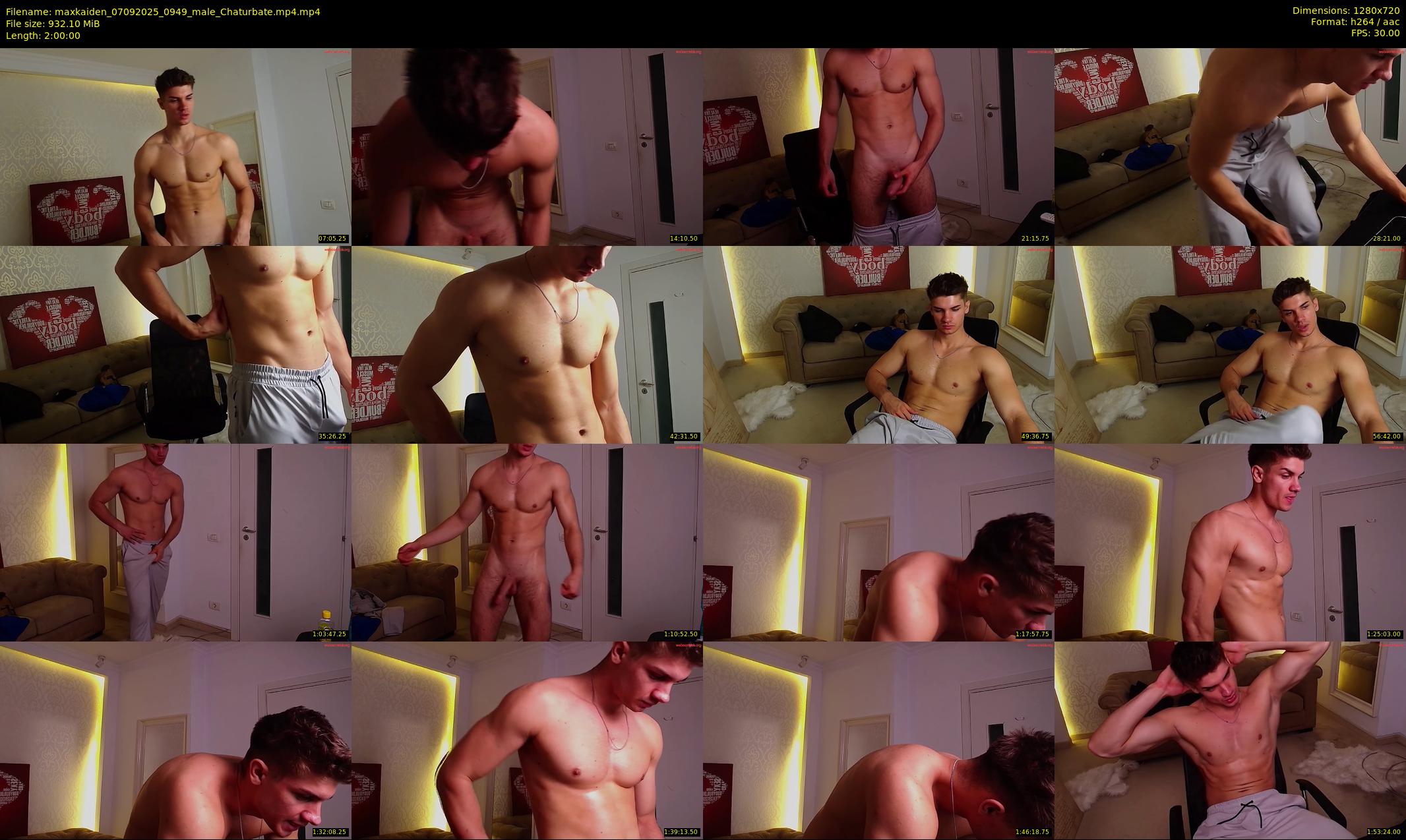 maxkaiden — 120 minute Chaturbate male cam show recording, 720p, Sep 7, 2025