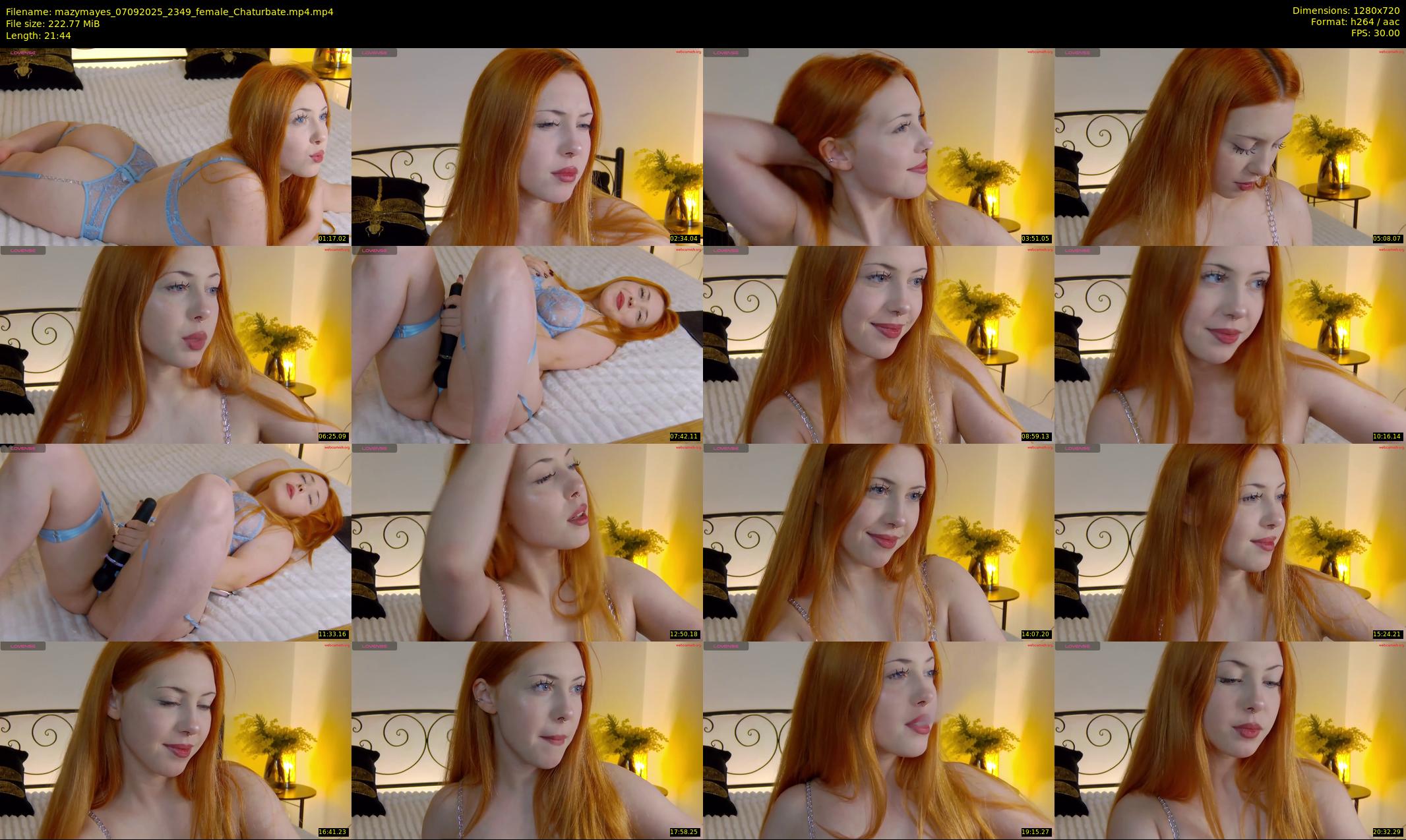 mazymayes — 22 minute Chaturbate female cam show recording, 720p, Sep 7, 2025