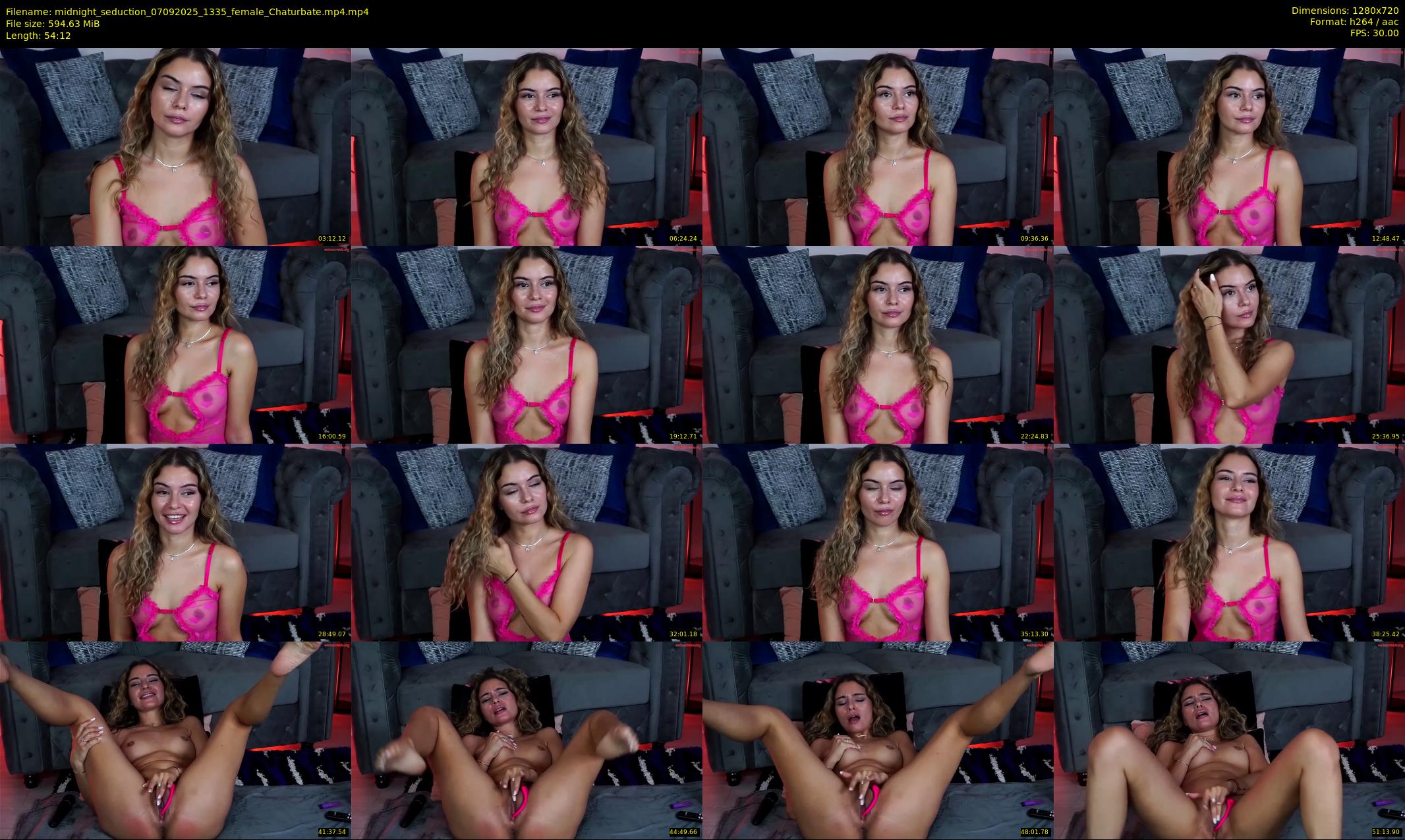 midnight_seduction — 55 minute Chaturbate female cam show recording, 720p, Sep 7, 2025
