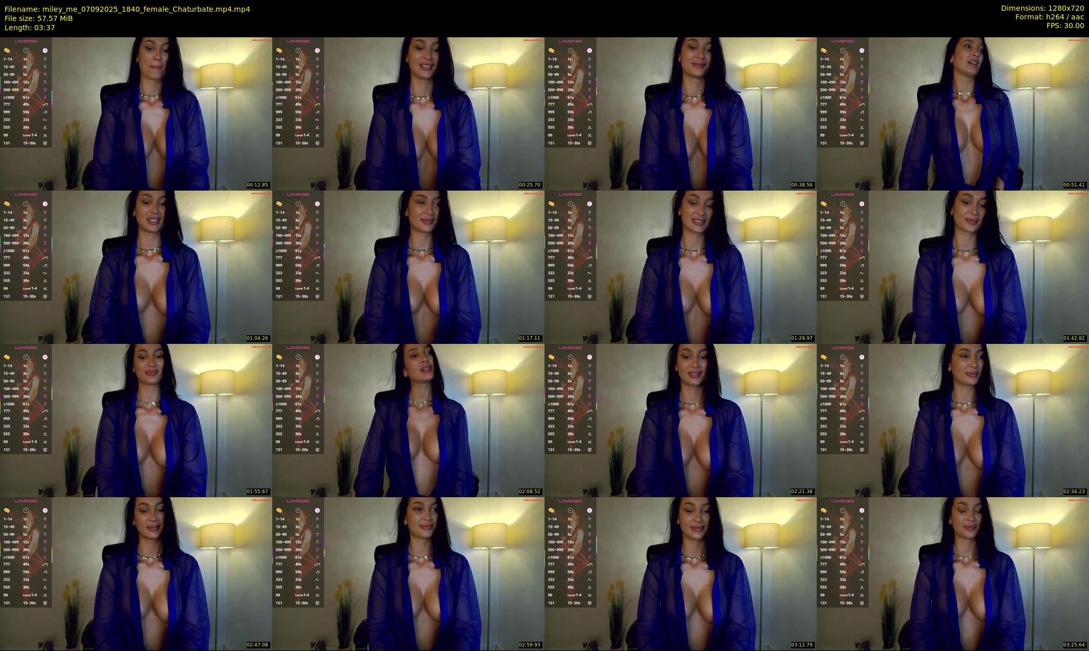 miley_me — 4 minute Chaturbate female cam show recording, 720p, Sep 7, 2025