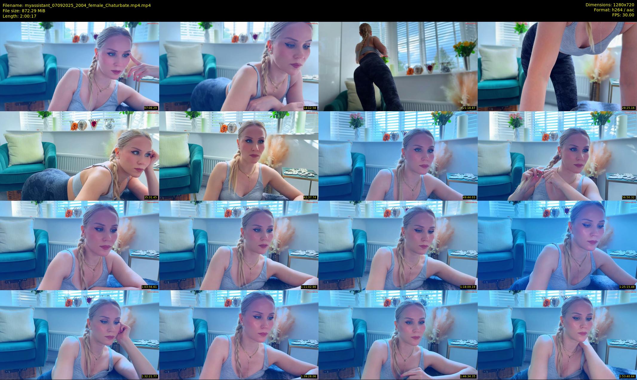 myassistant — 121 minute Chaturbate female cam show recording, 720p, Sep 7, 2025