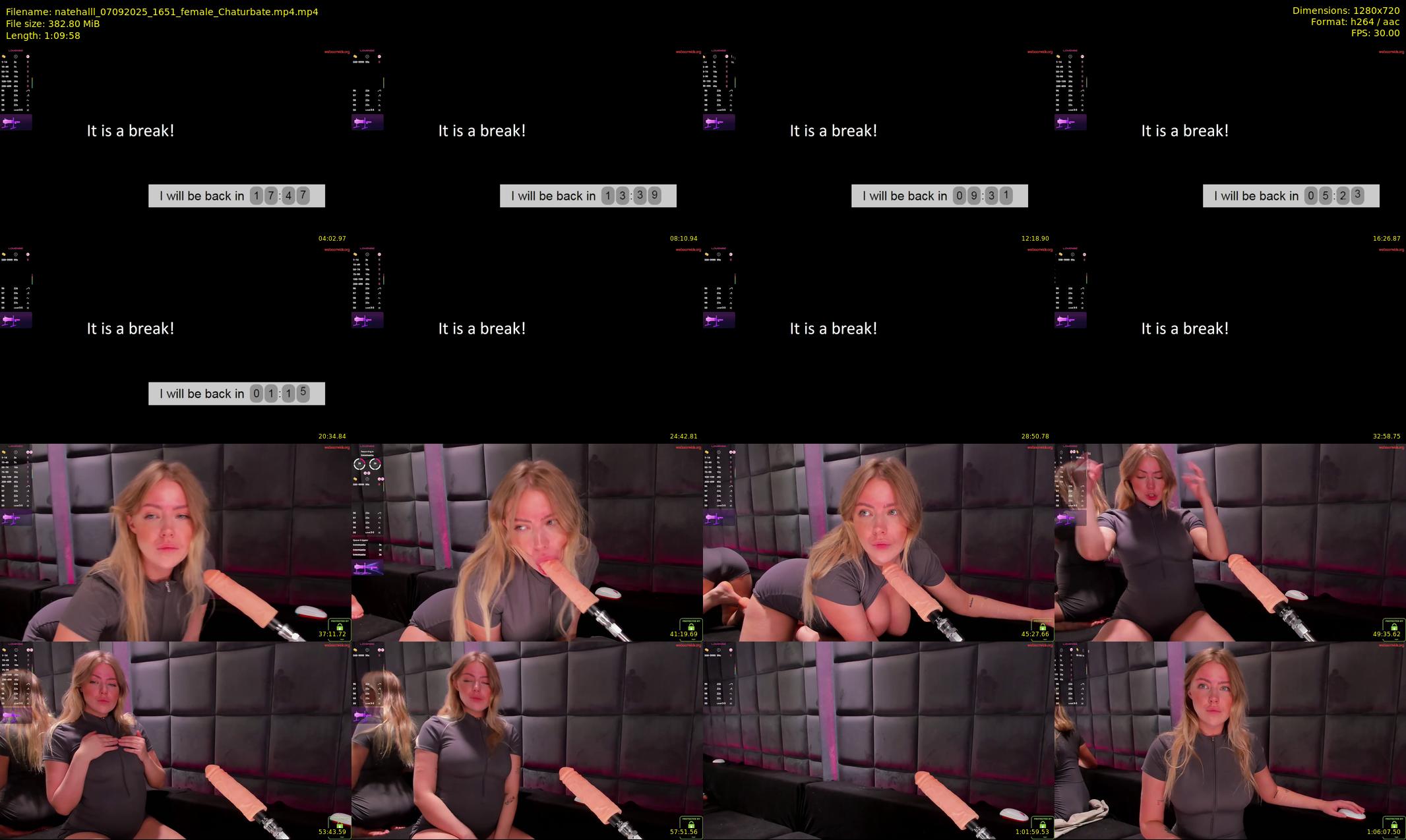 natehalll — 70 minute Chaturbate female cam show recording, 720p, Sep 7, 2025