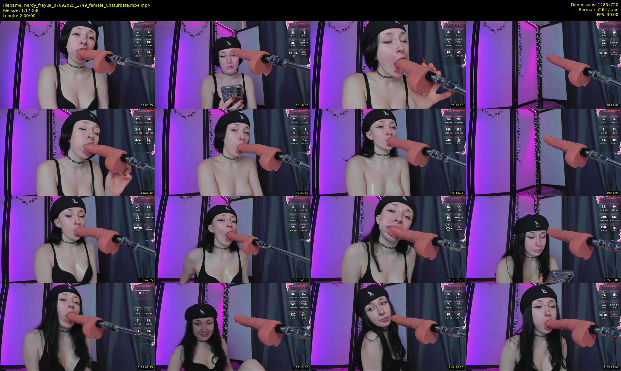 nerdy_freyua — 120 minute Chaturbate female cam show recording, 720p, Sep 7, 2025