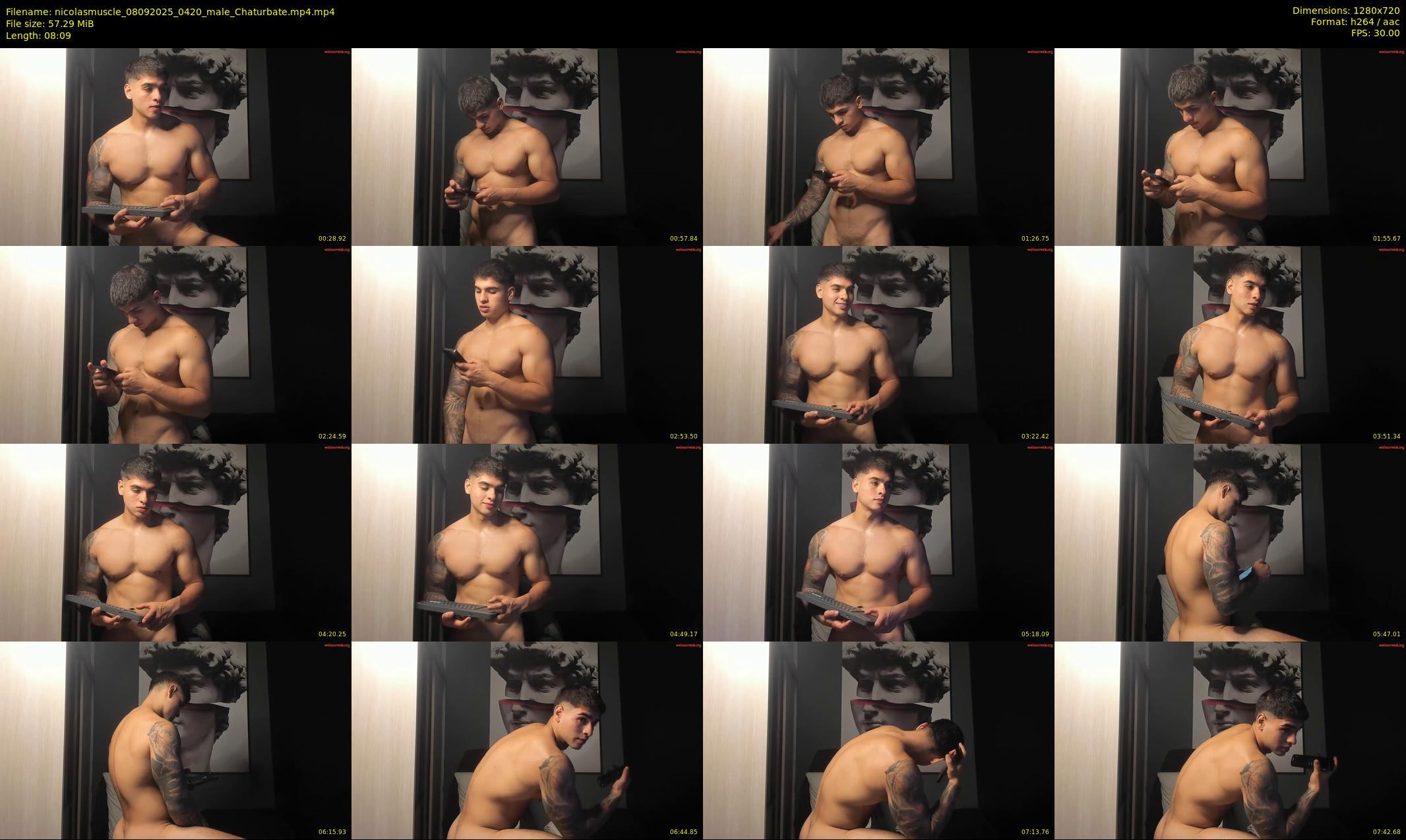 nicolasmuscle — 9 minute Chaturbate male cam show recording, 720p, Sep 8, 2025