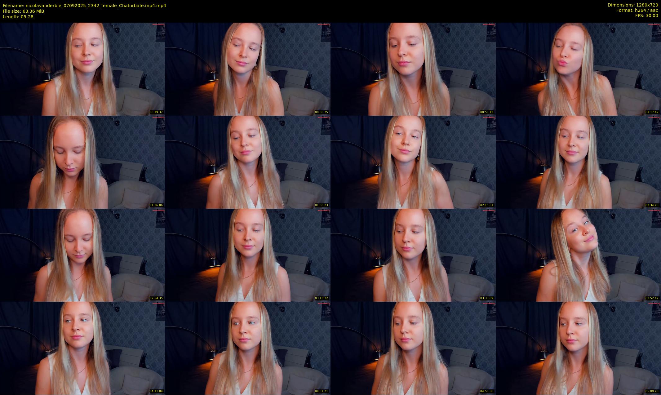 nicolavanderbie — 6 minute Chaturbate female cam show recording, 720p, Sep 7, 2025