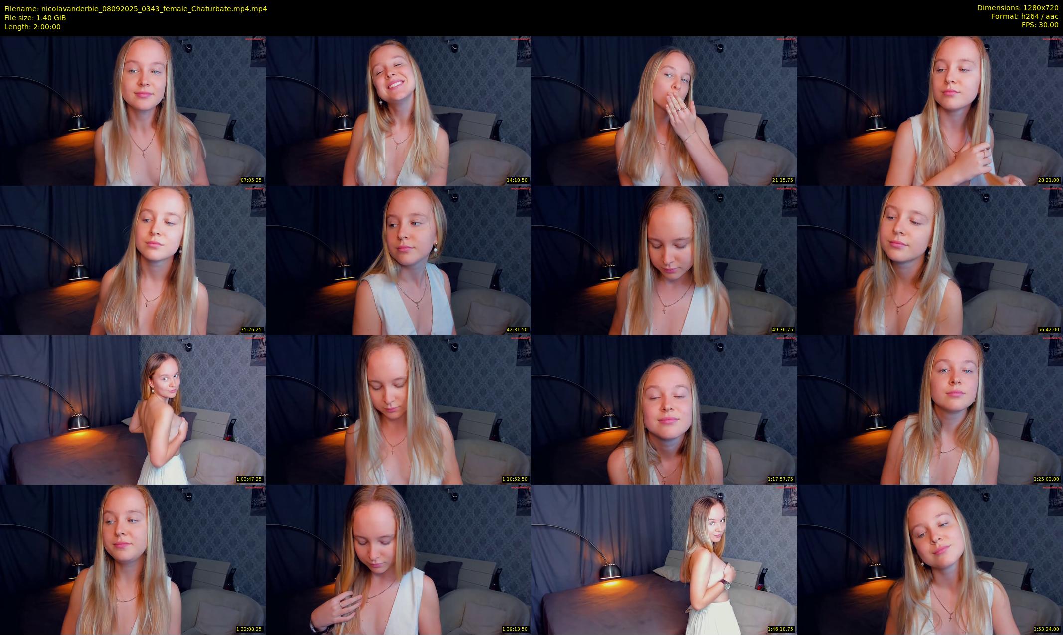nicolavanderbie — 120 minute Chaturbate female cam show recording, 720p, Sep 8, 2025