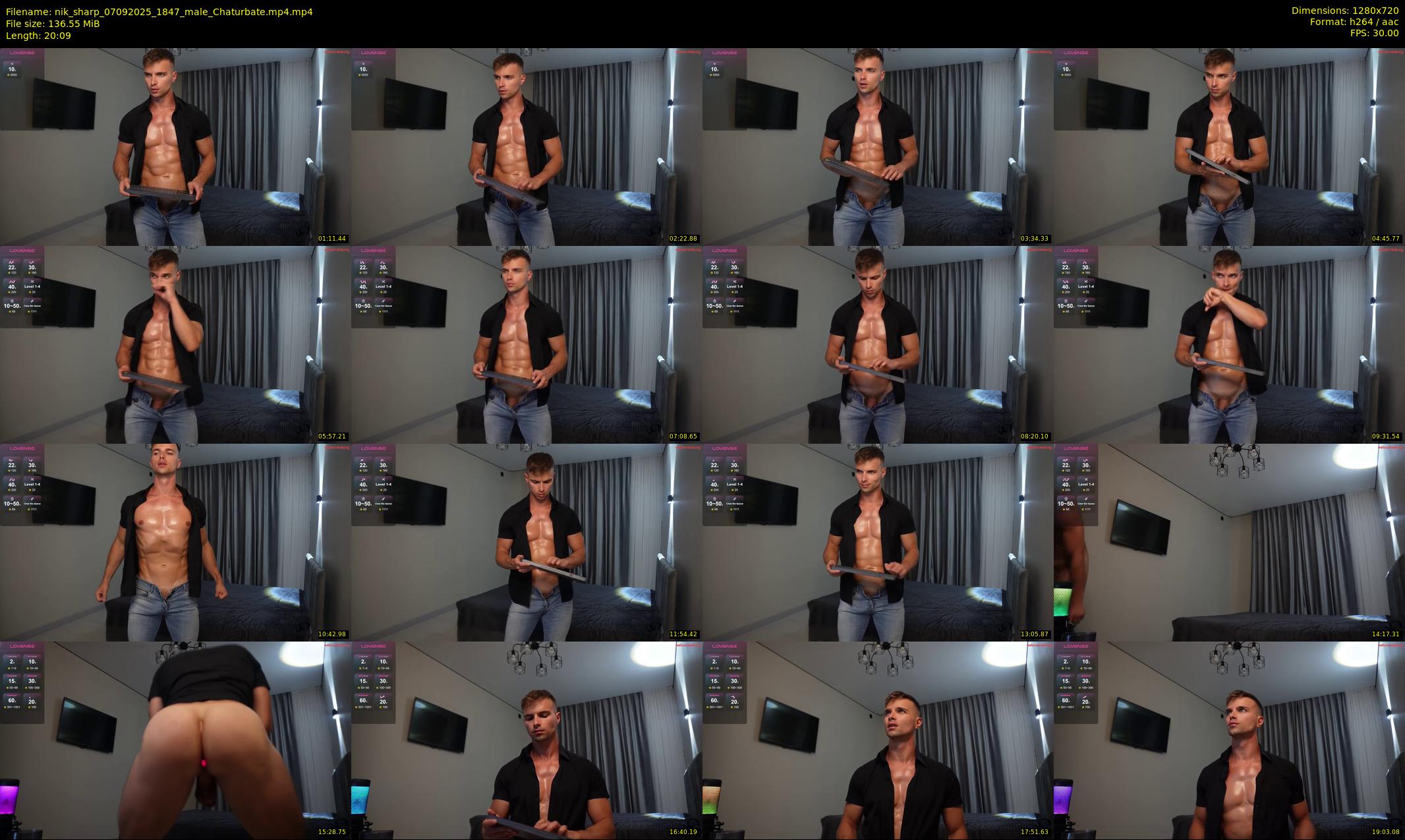 nik_sharp — 21 minute Chaturbate male cam show recording, 720p, Sep 7, 2025