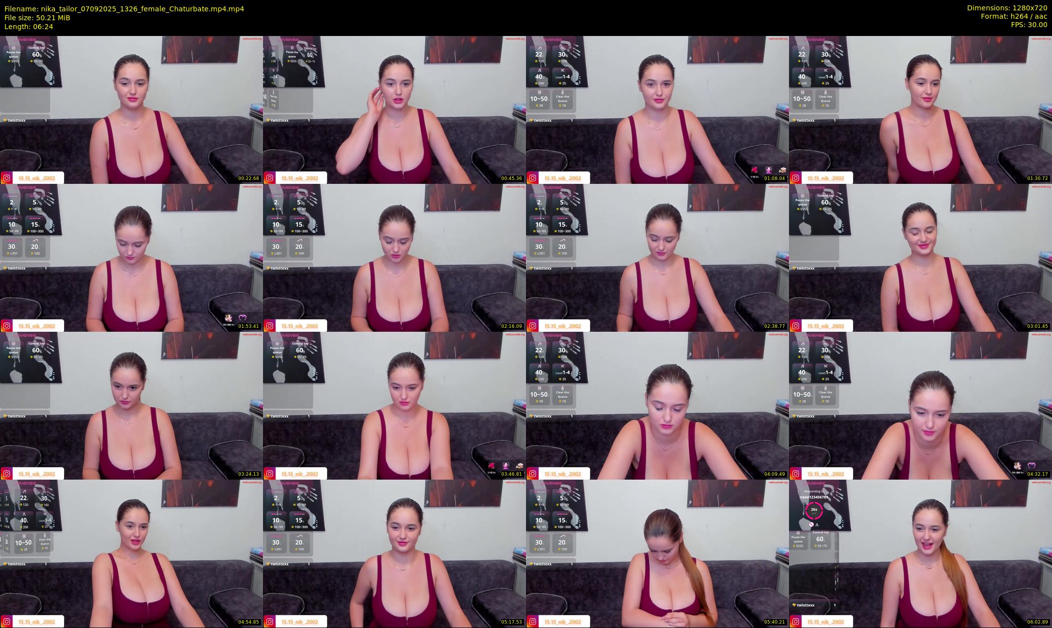 nika_tailor — 7 minute Chaturbate female cam show recording, 720p, Sep 7, 2025