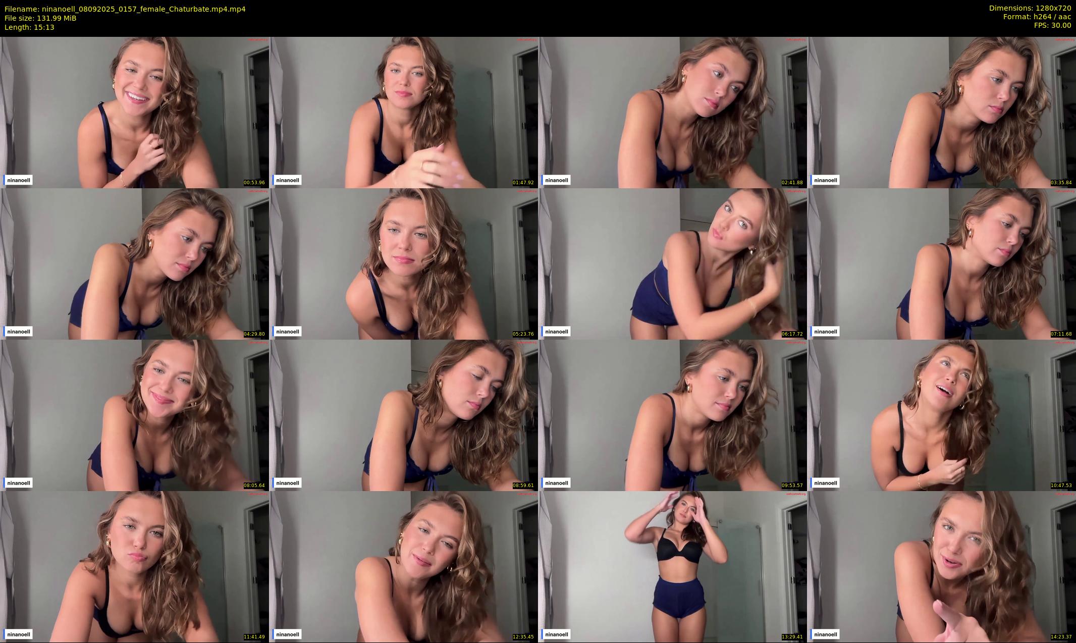 ninanoell — 16 minute Chaturbate female cam show recording, 720p, Sep 8, 2025