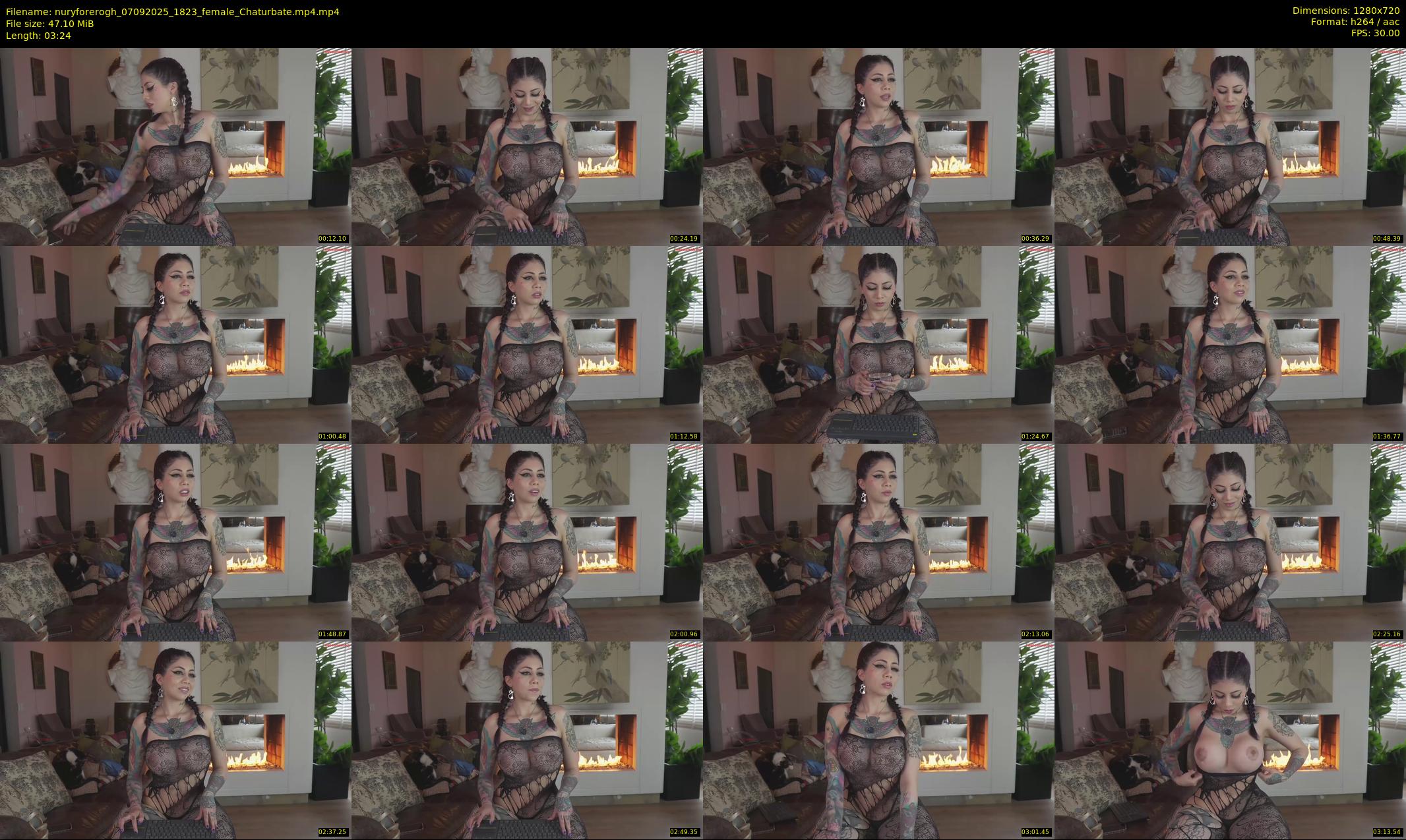 nuryforerogh — 4 minute Chaturbate female cam show recording, 720p, Sep 7, 2025