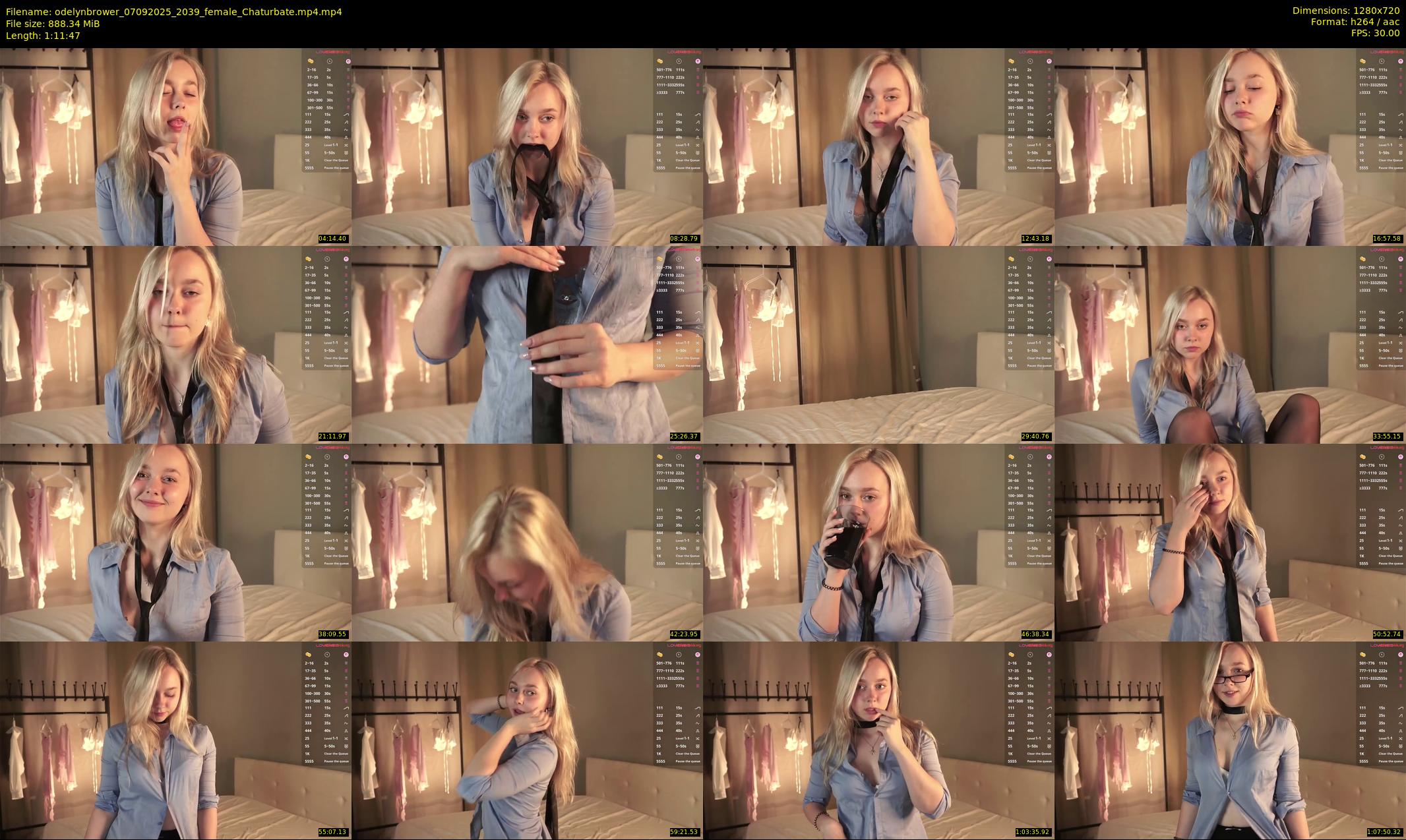 odelynbrower — 72 minute Chaturbate female cam show recording, 720p, Sep 7, 2025