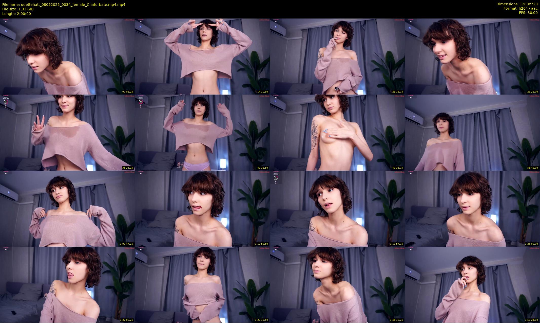 odettehatt — 120 minute Chaturbate female cam show recording, 720p, Sep 8, 2025