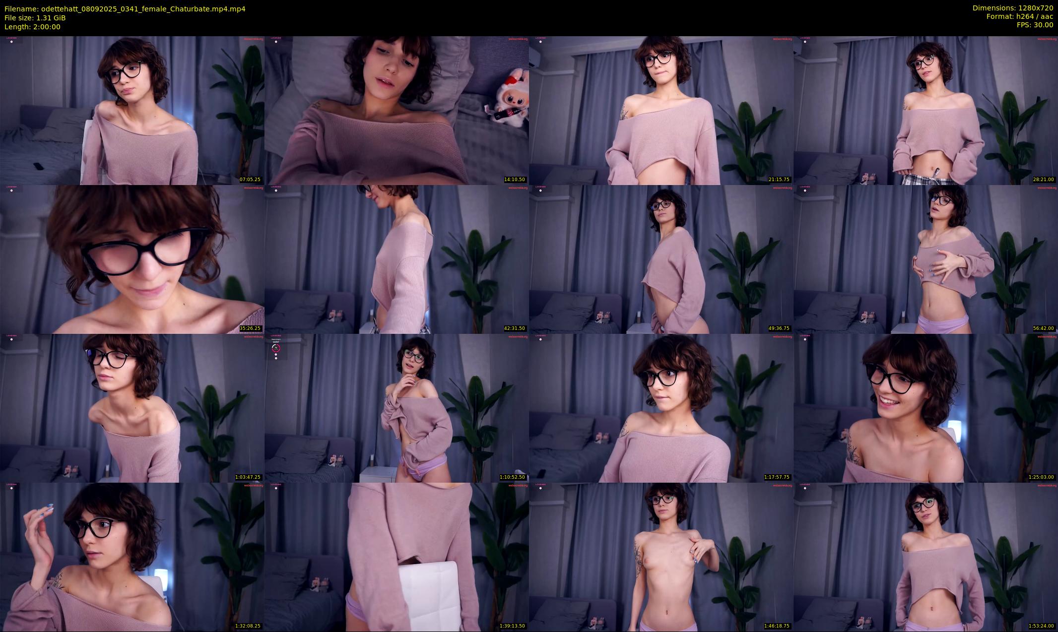 odettehatt — 120 minute Chaturbate female cam show recording, 720p, Sep 8, 2025