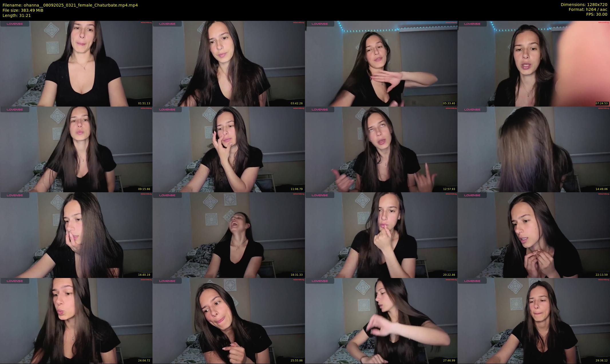 ohanna_ — 32 minute Chaturbate female cam show recording, 720p, Sep 8, 2025