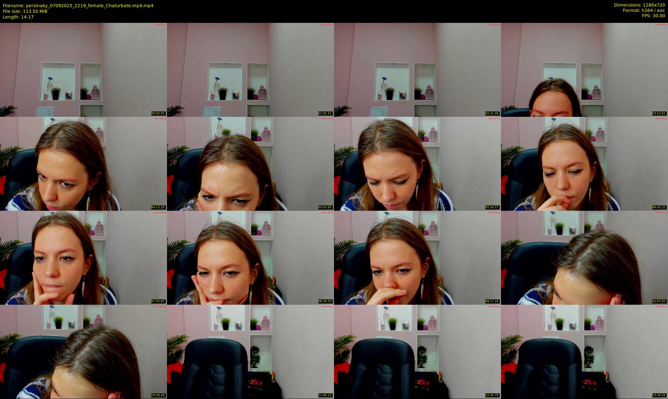 persinaky — 15 minute Chaturbate female cam show recording, 720p, Sep 7, 2025