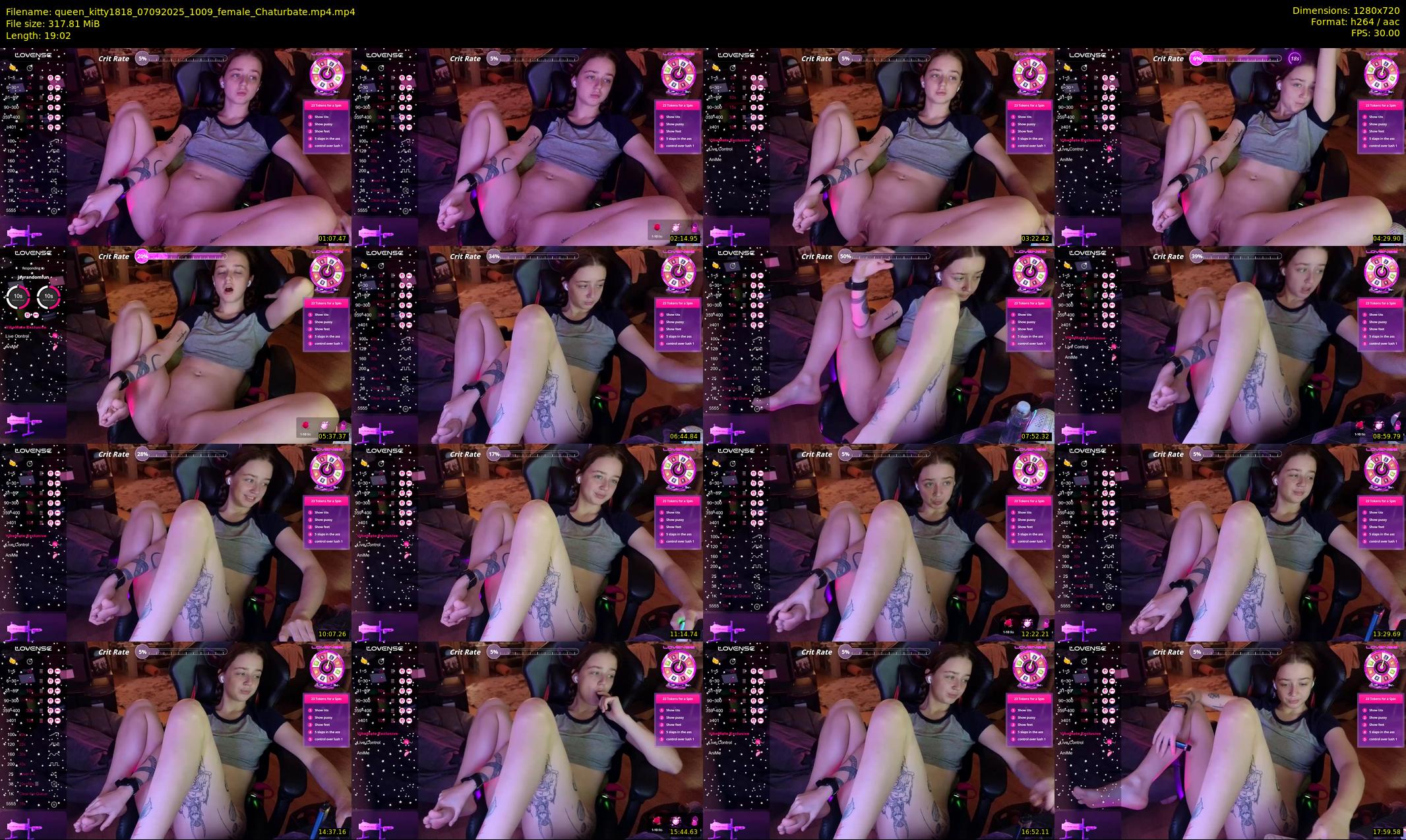 queen_kitty1818 — 20 minute Chaturbate female cam show recording, 720p, Sep 7, 2025