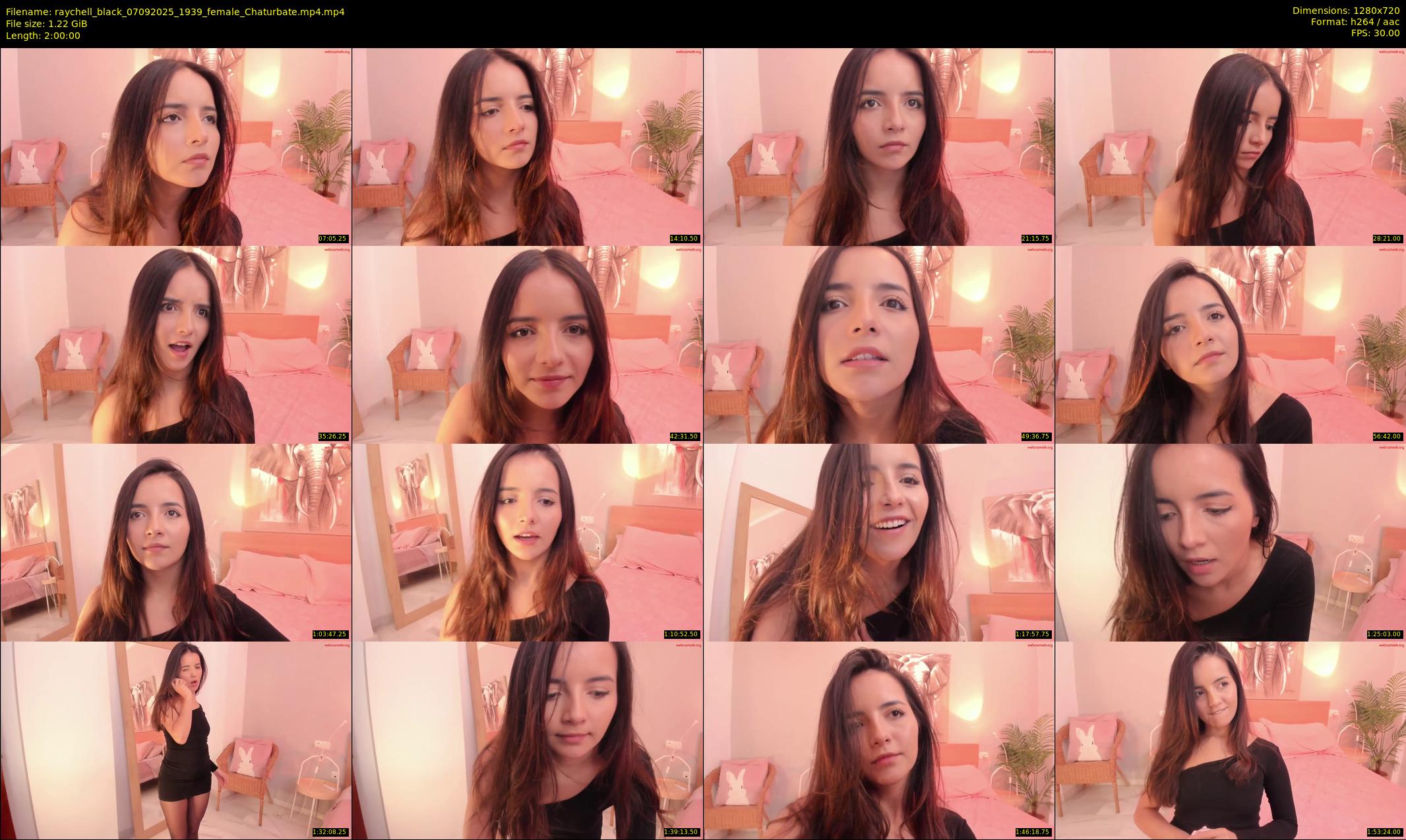 raychell_black — 120 minute Chaturbate female cam show recording, 720p, Sep 7, 2025