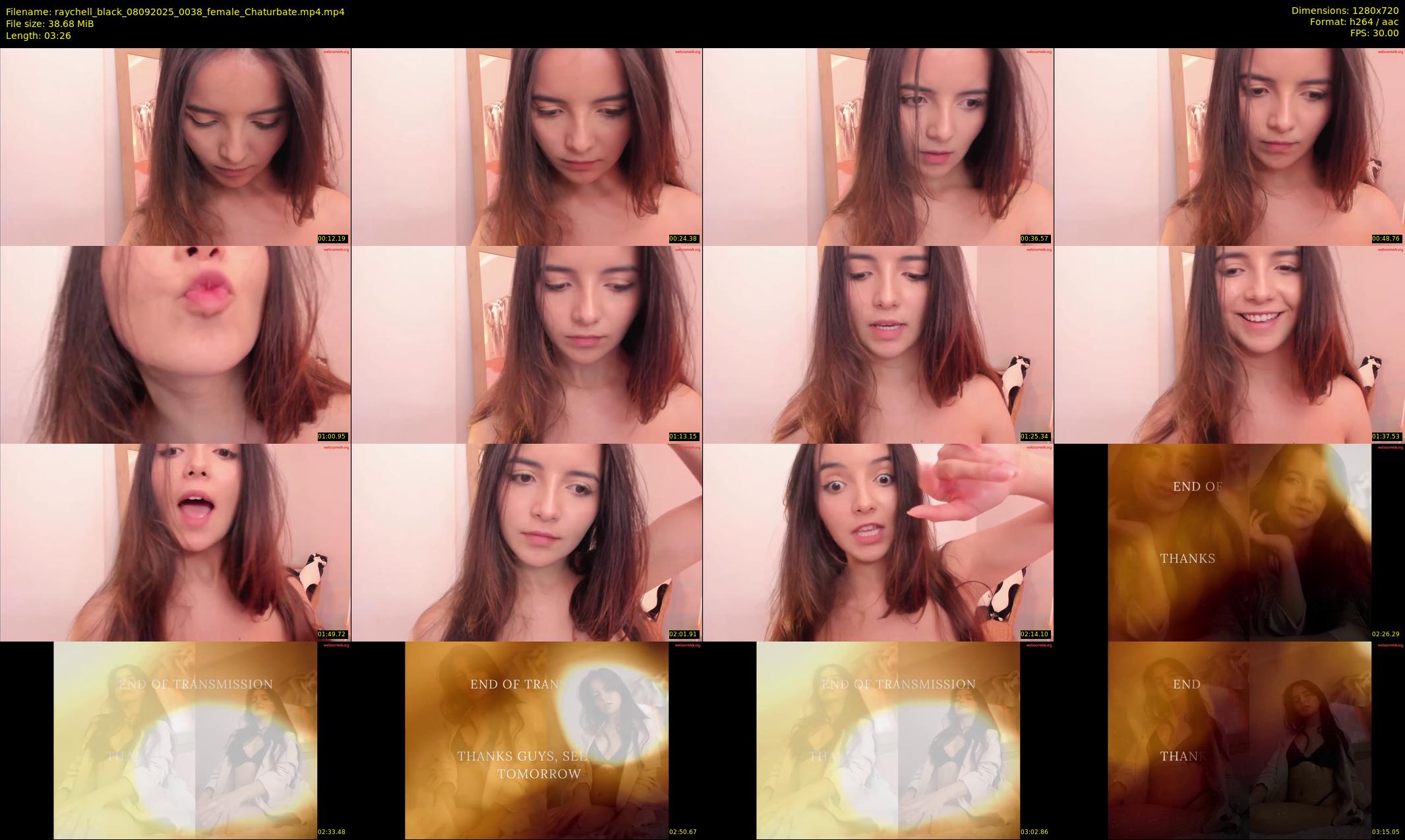 raychell_black — 4 minute Chaturbate female cam show recording, 720p, Sep 8, 2025