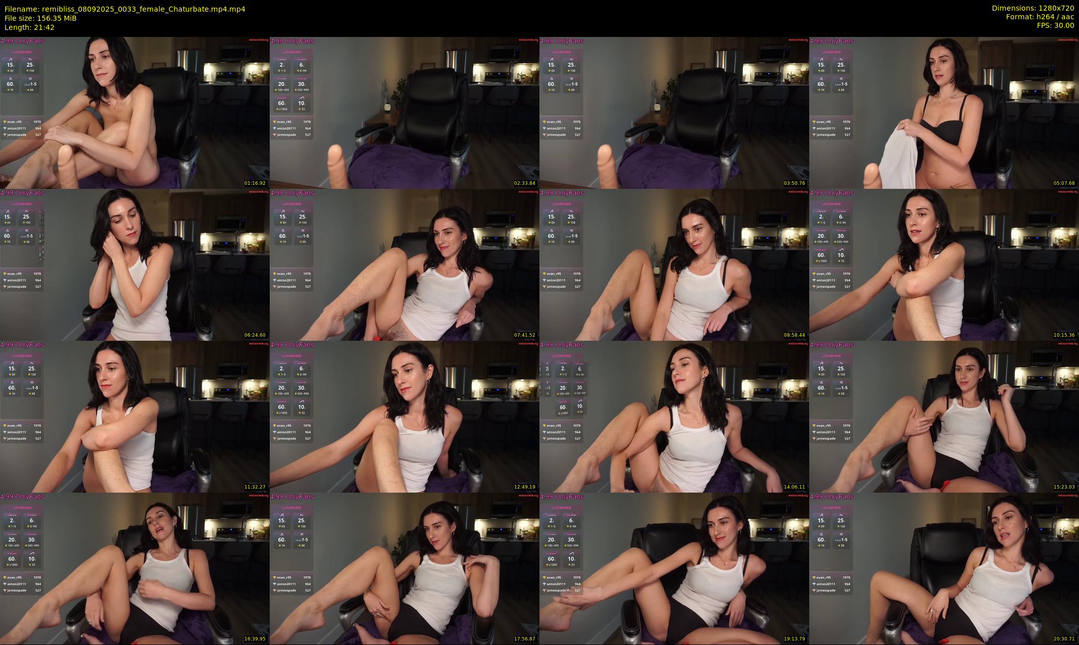 remibliss — 22 minute Chaturbate female cam show recording, 720p, Sep 8, 2025