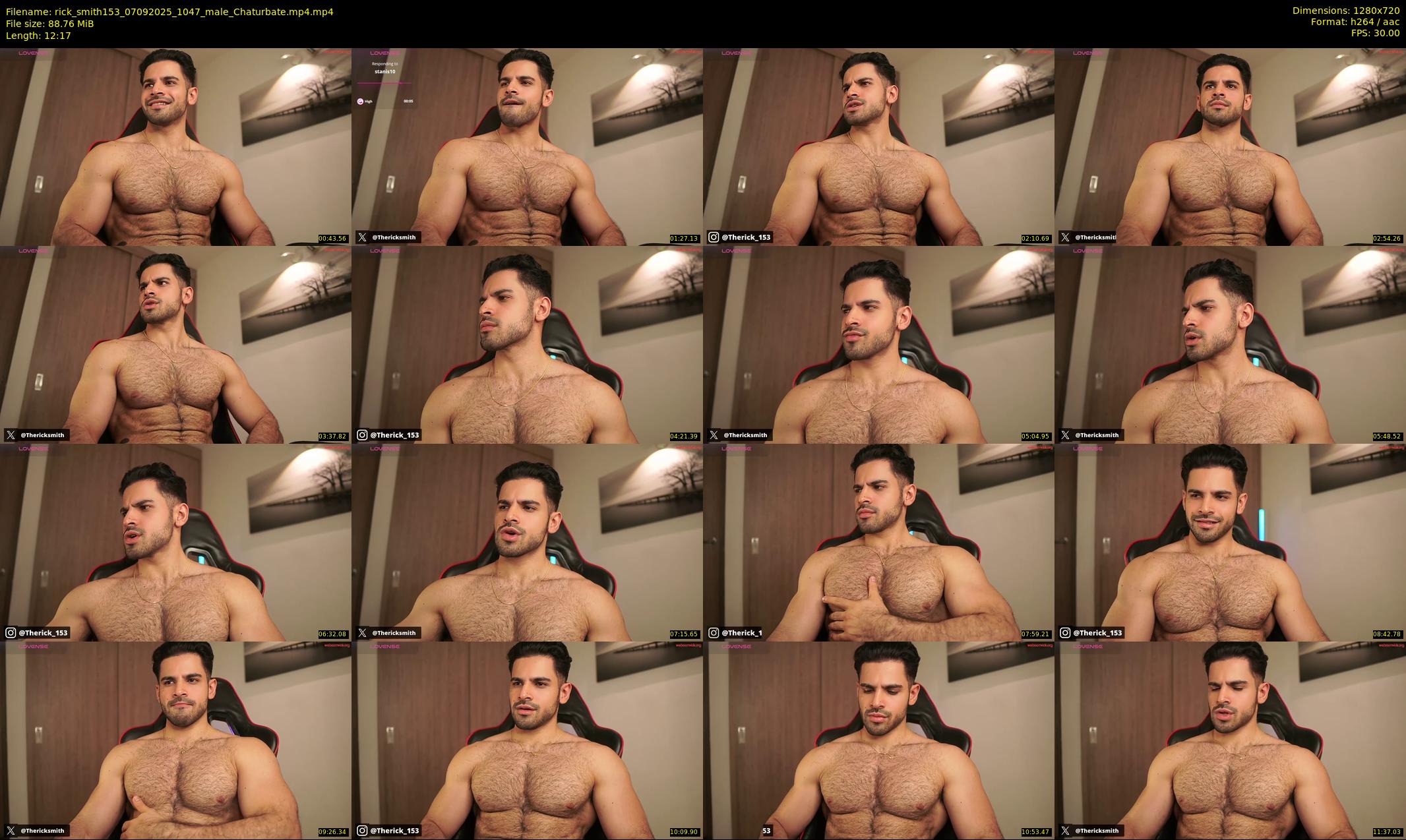 rick_smith153 — 13 minute Chaturbate male cam show recording, 720p, Sep 7, 2025
