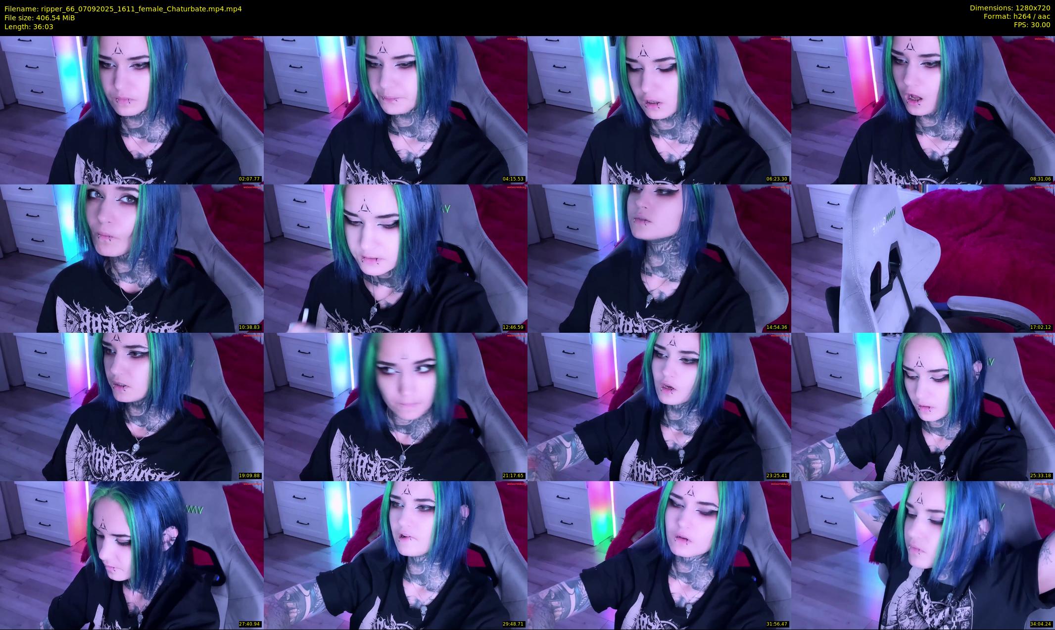 ripper_66 — 37 minute Chaturbate female cam show recording, 720p, Sep 7, 2025