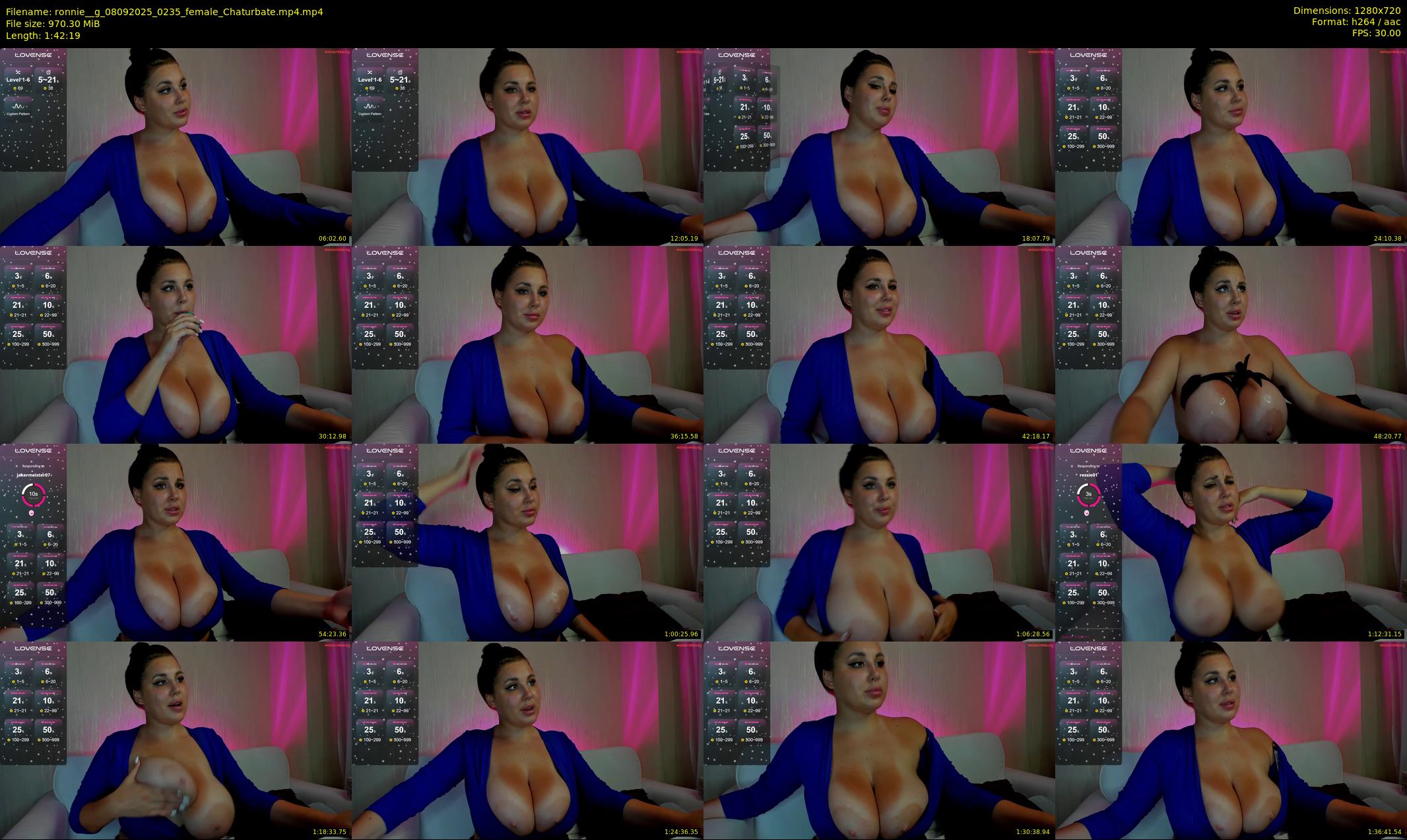 ronnie__g — 103 minute Chaturbate female cam show recording, 720p, Sep 8, 2025