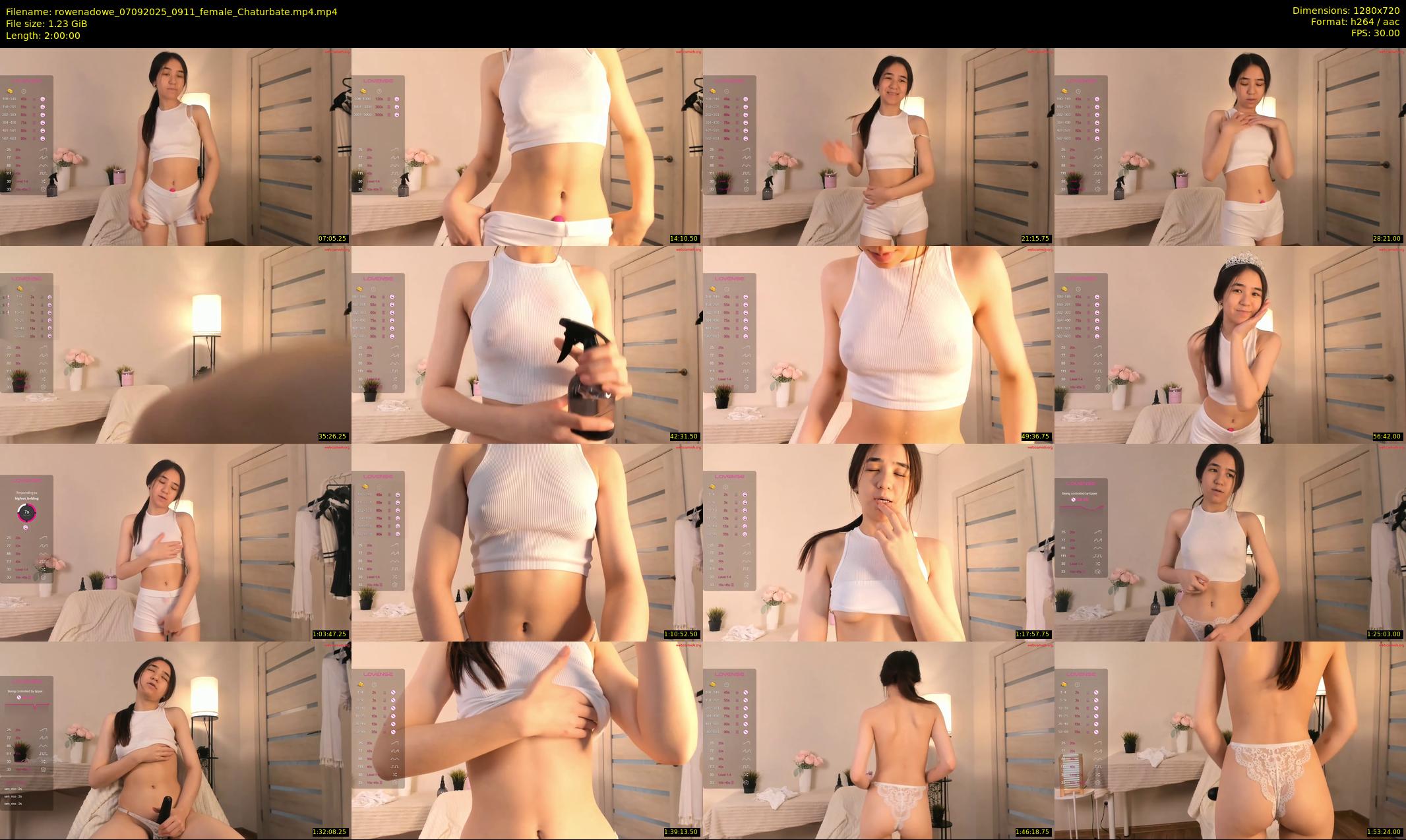 rowenadowe — 120 minute Chaturbate female cam show recording, 720p, Sep 7, 2025