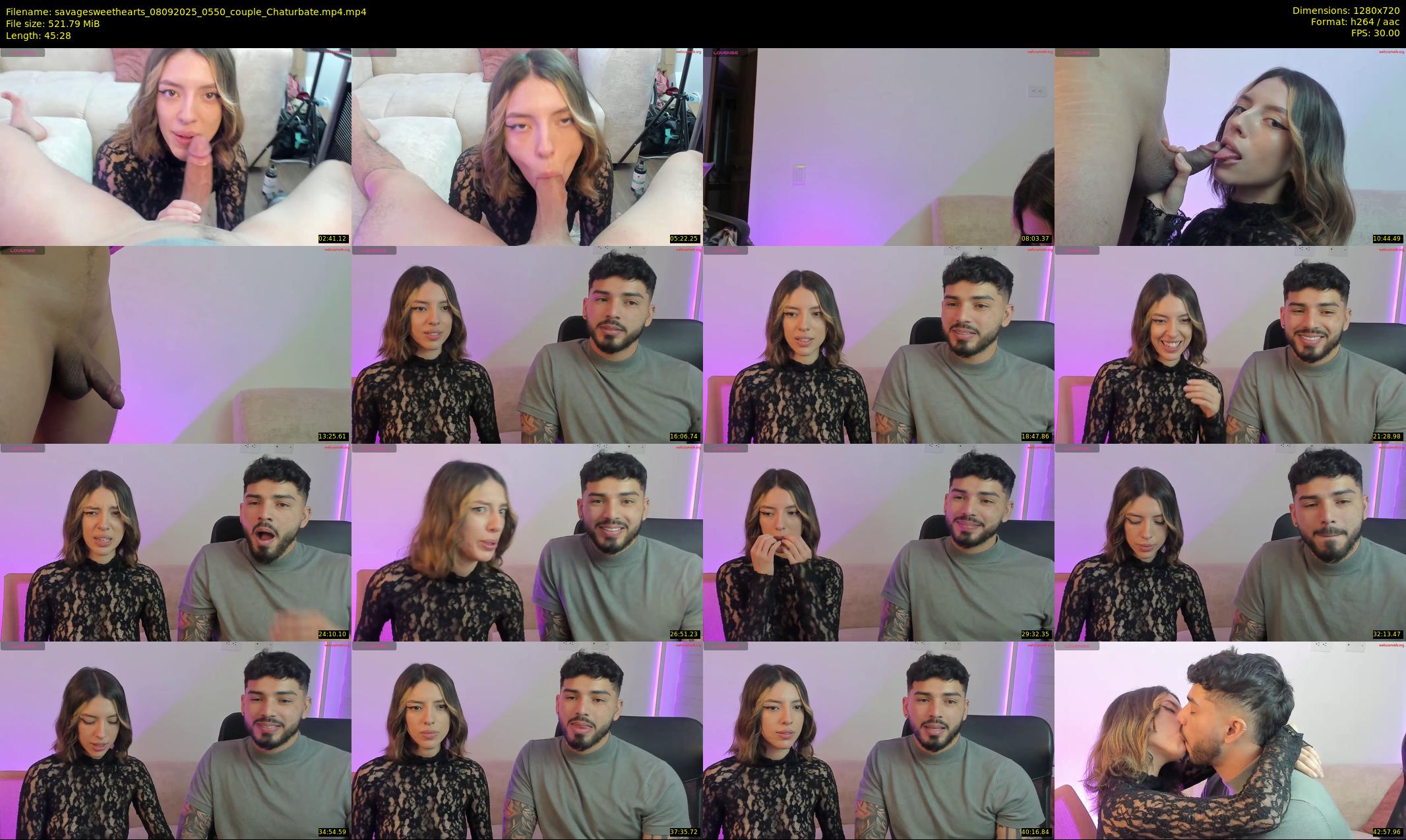 savagesweethearts — 46 minute Chaturbate couple cam show recording, 720p, Sep 8, 2025