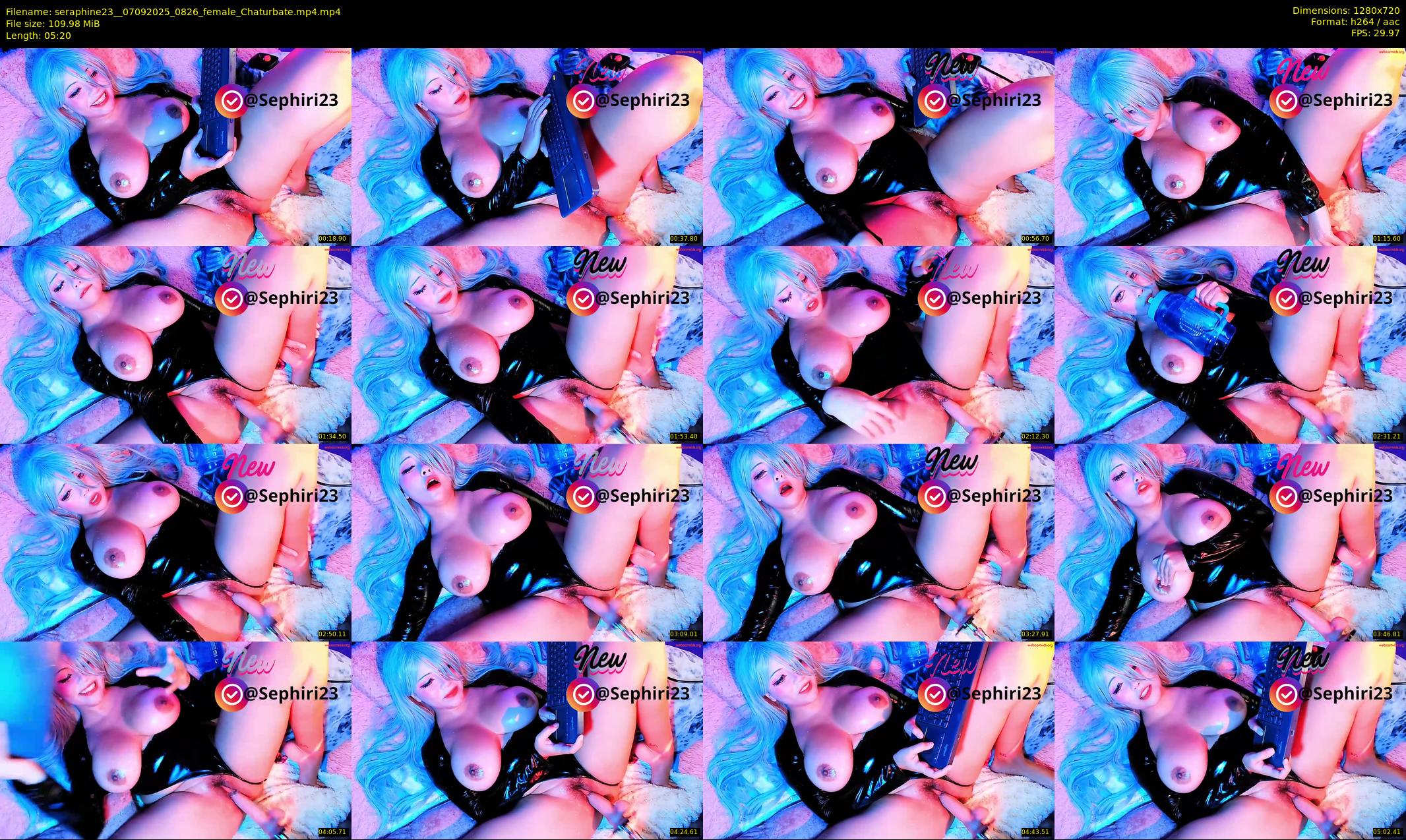 seraphine23_ — 6 minute Chaturbate female cam show recording, 720p, Sep 7, 2025