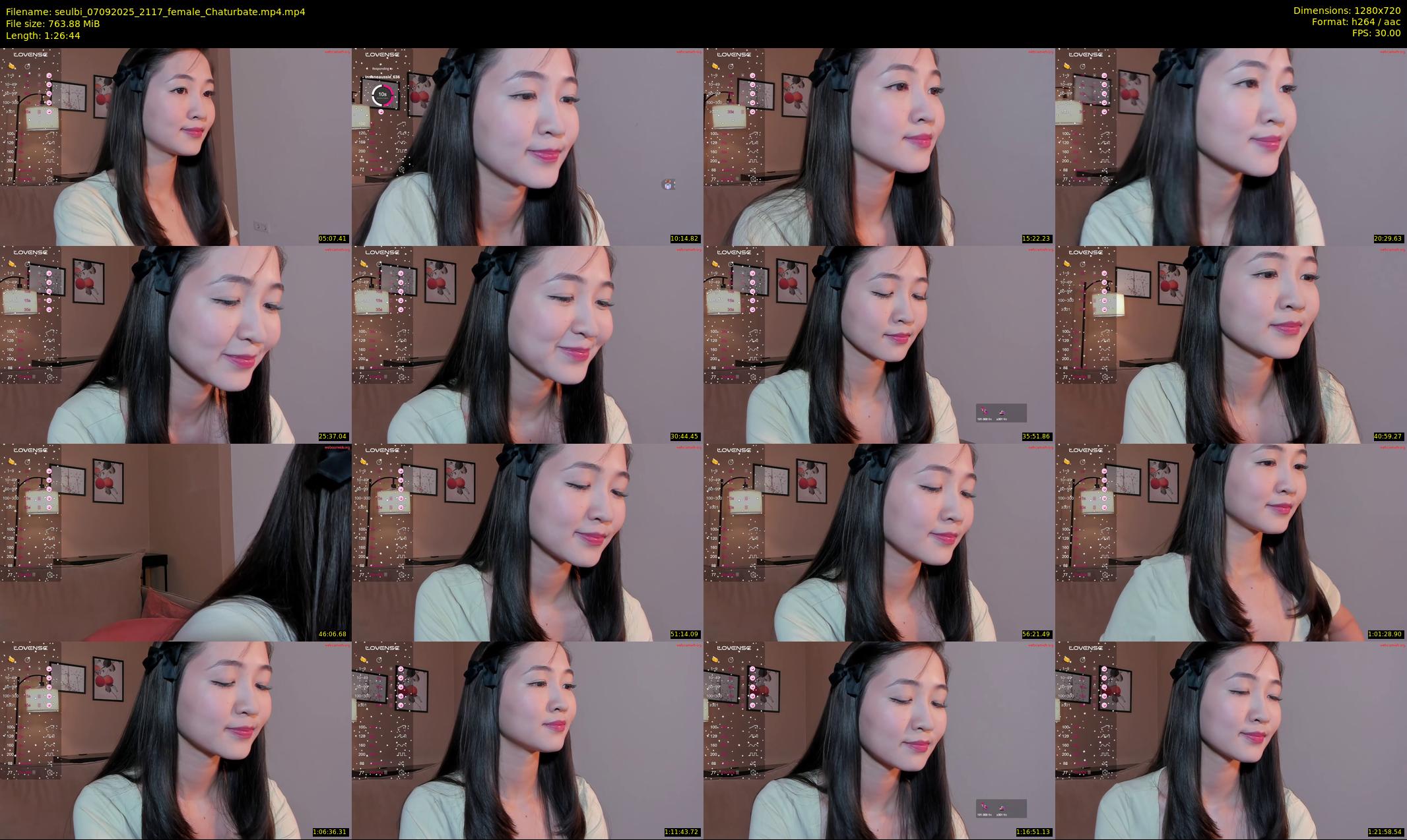 seulbi — 87 minute Chaturbate female cam show recording, 720p, Sep 7, 2025
