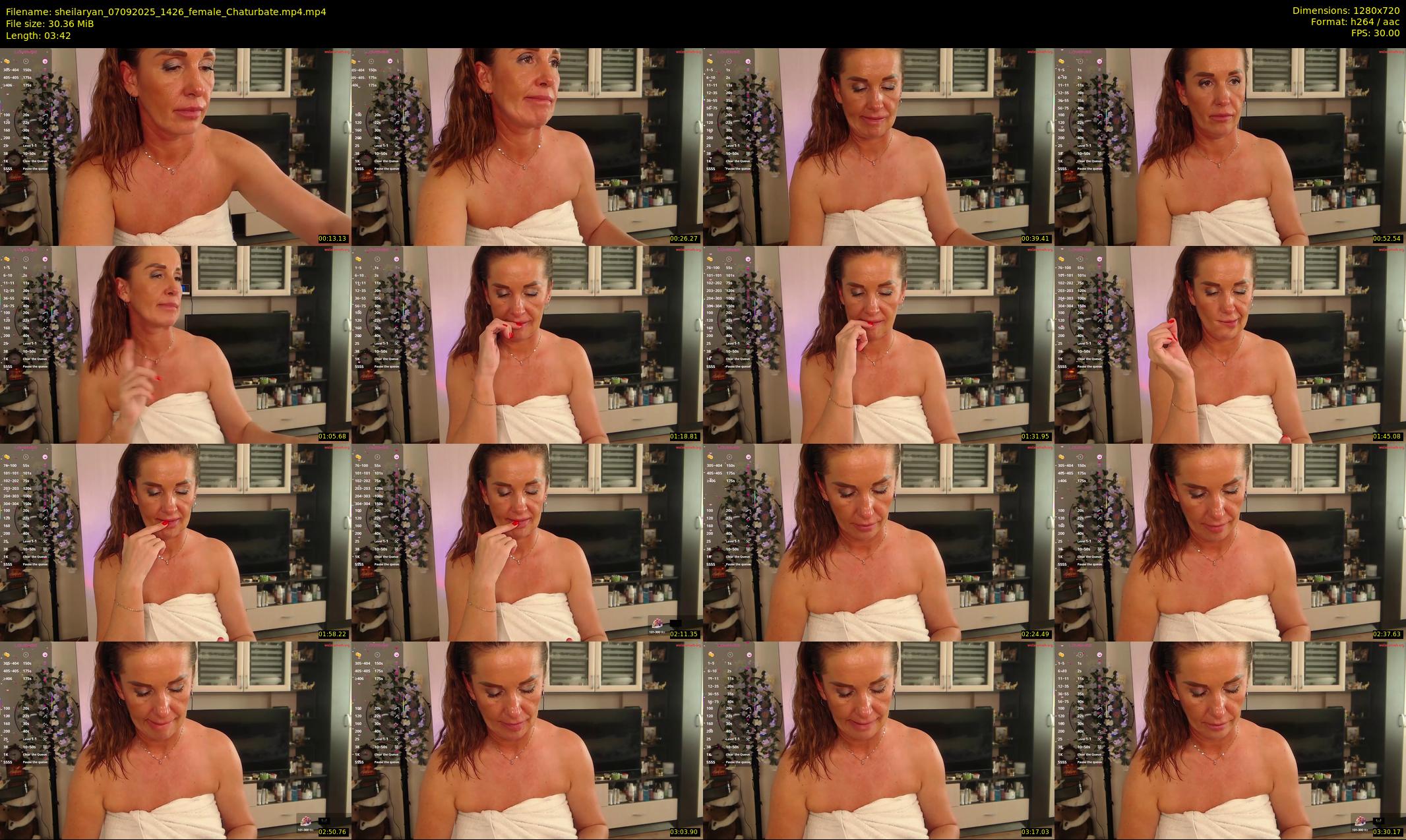 sheilaryan — 4 minute Chaturbate female cam show recording, 720p, Sep 7, 2025