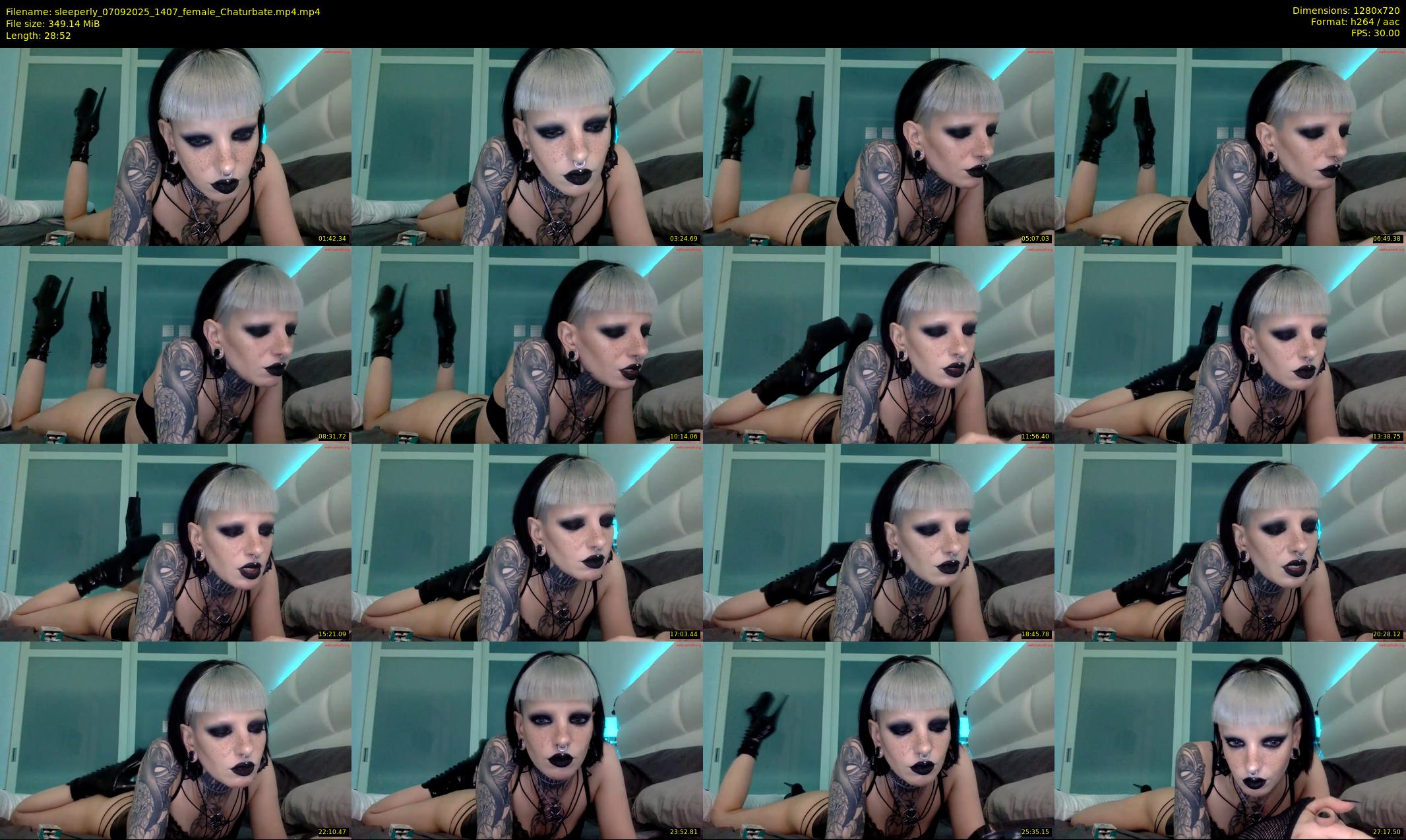 sleeperly — 29 minute Chaturbate female cam show recording, 720p, Sep 7, 2025
