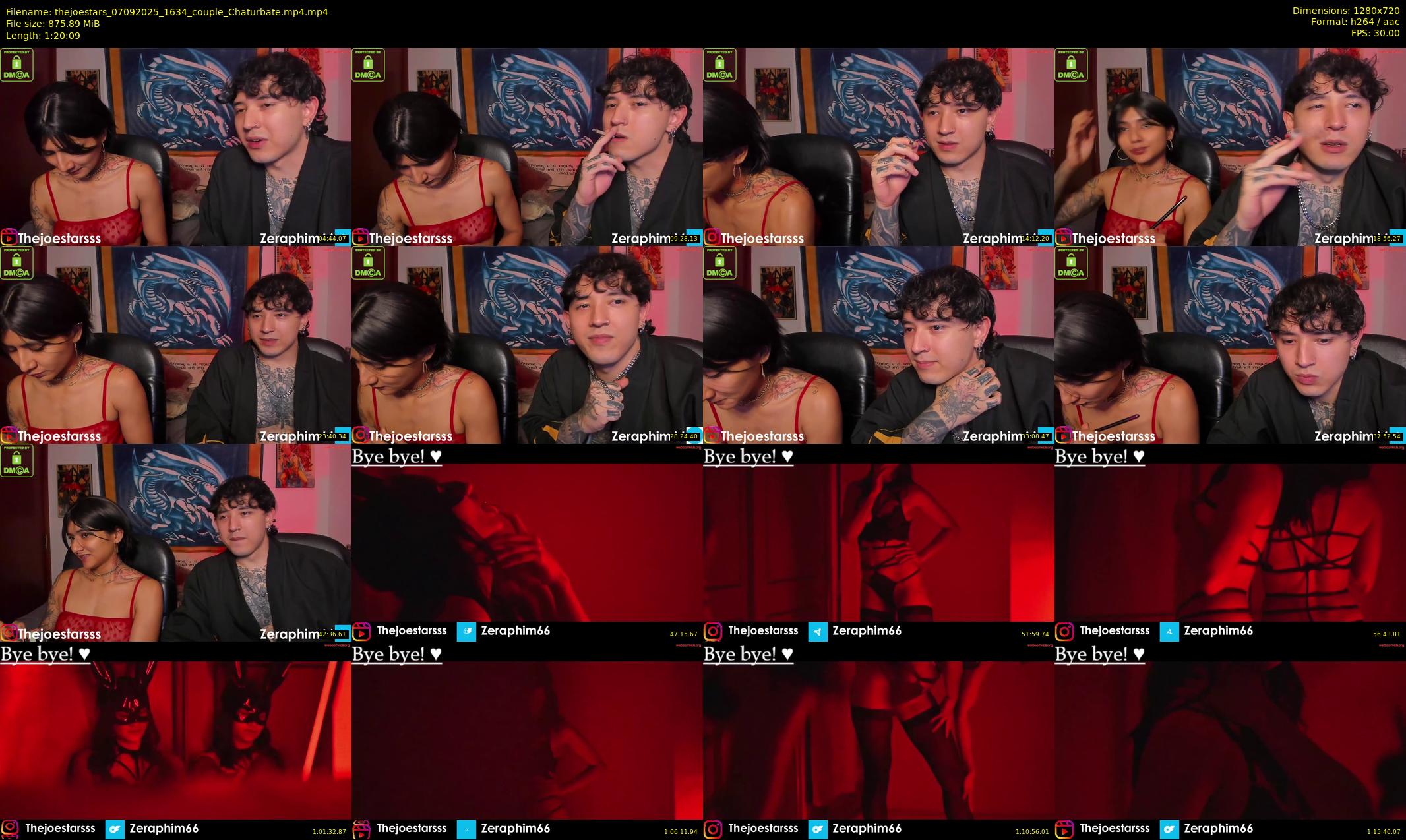 thejoestars — 81 minute Chaturbate couple cam show recording, 720p, Sep 7, 2025