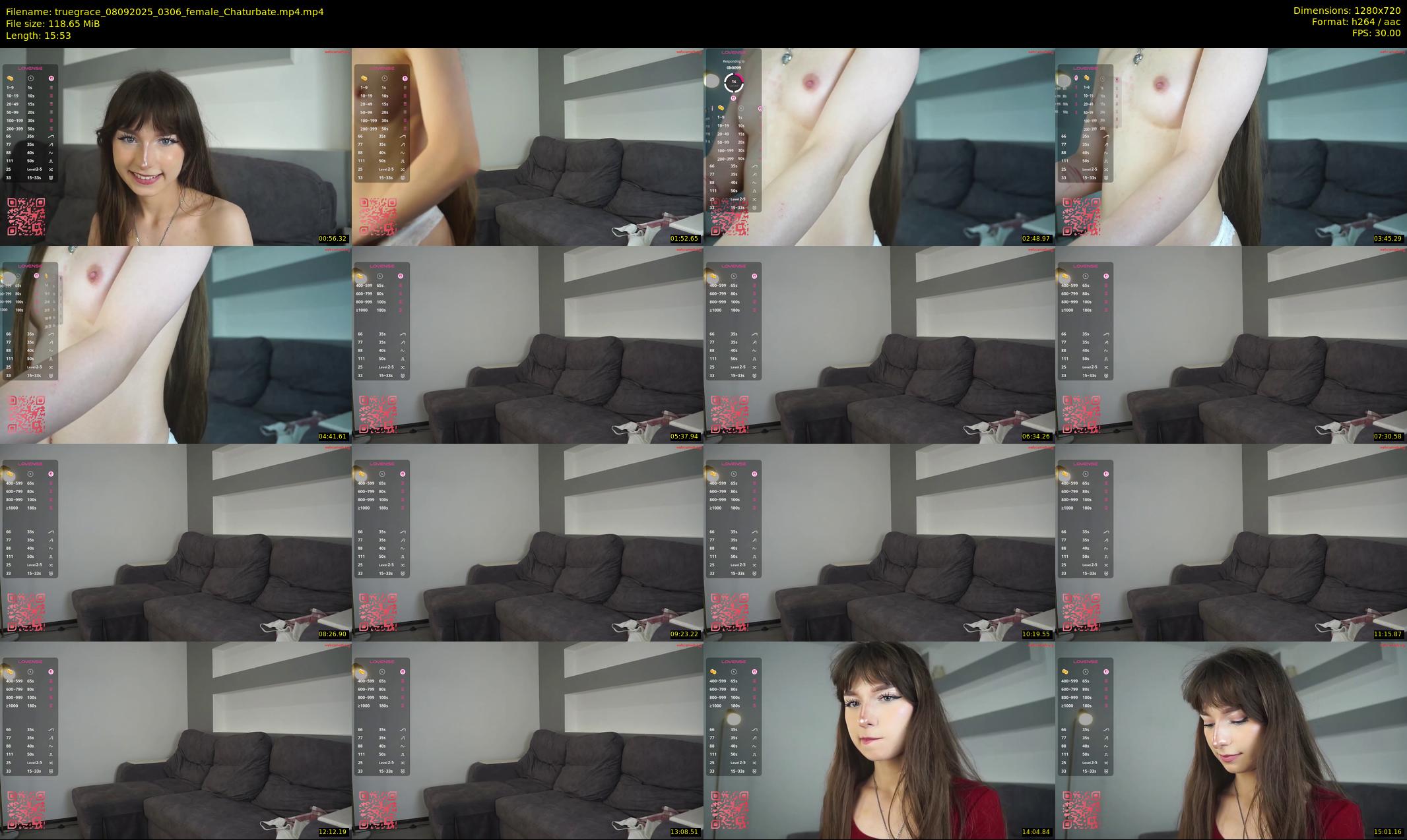 truegrace — 16 minute Chaturbate female cam show recording, 720p, Sep 8, 2025