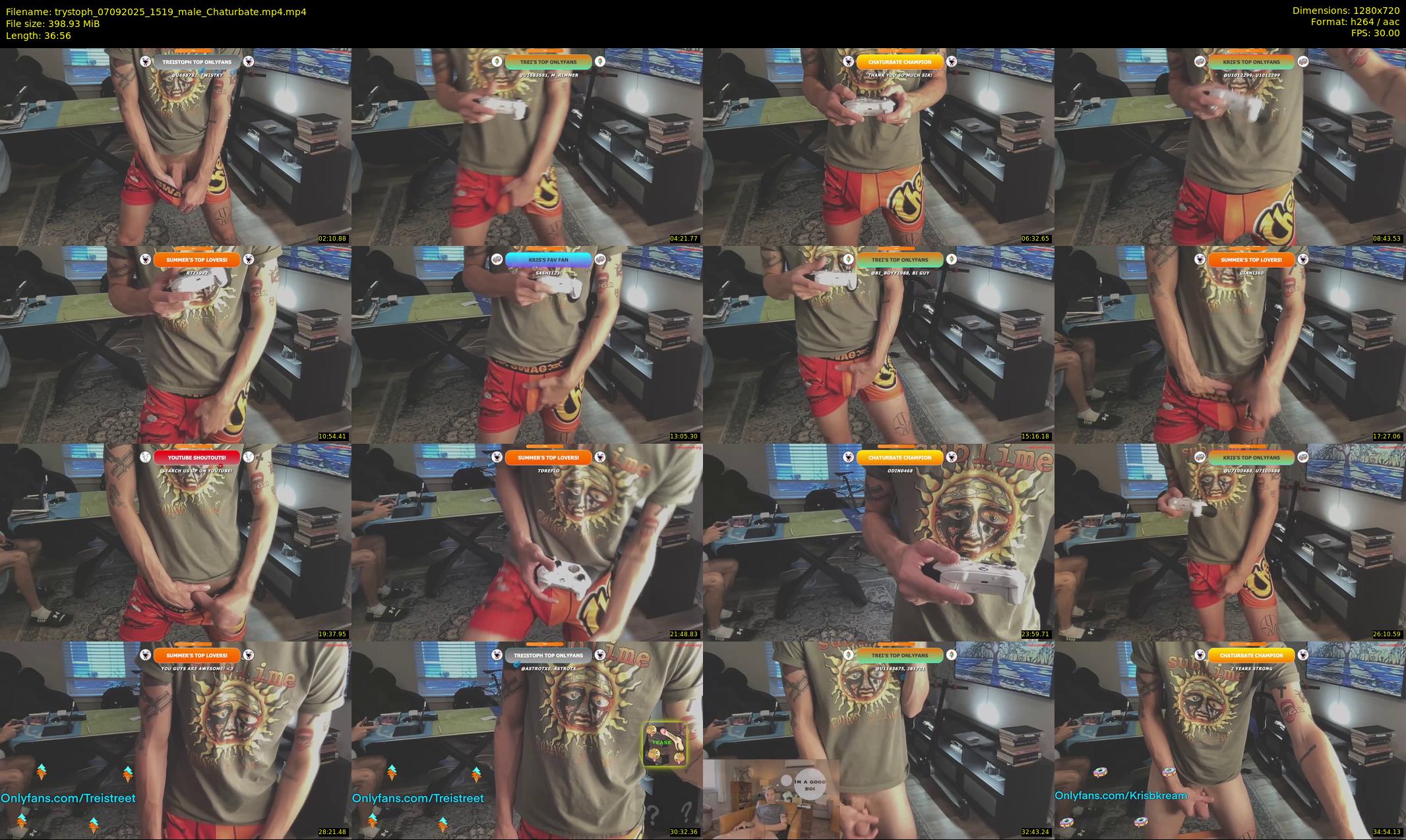 trystoph — 37 minute Chaturbate male cam show recording, 720p, Sep 7, 2025