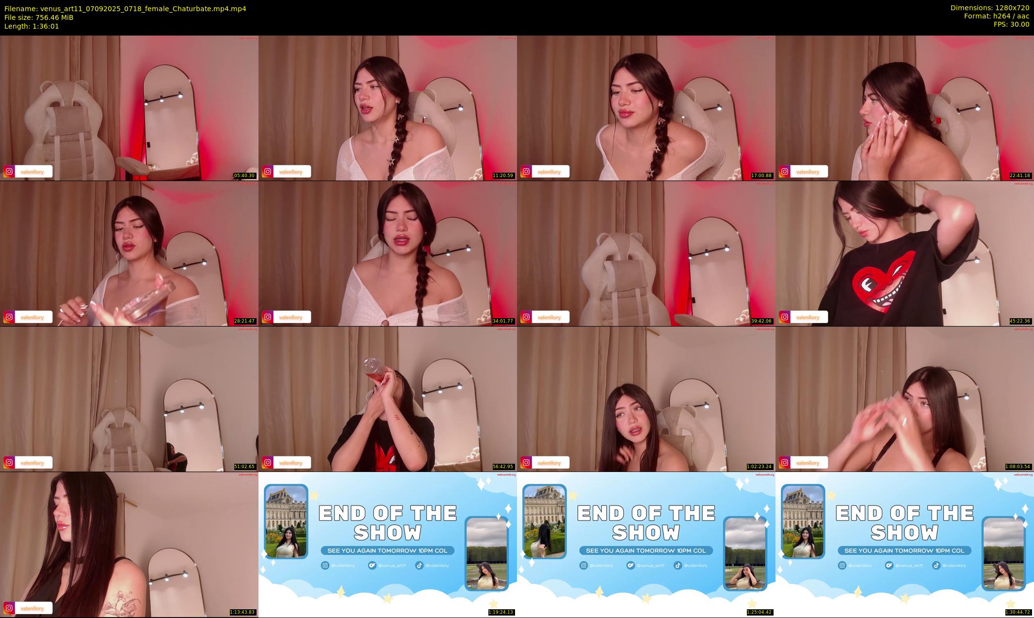 venus_art11 — 97 minute Chaturbate female cam show recording, 720p, Sep 7, 2025