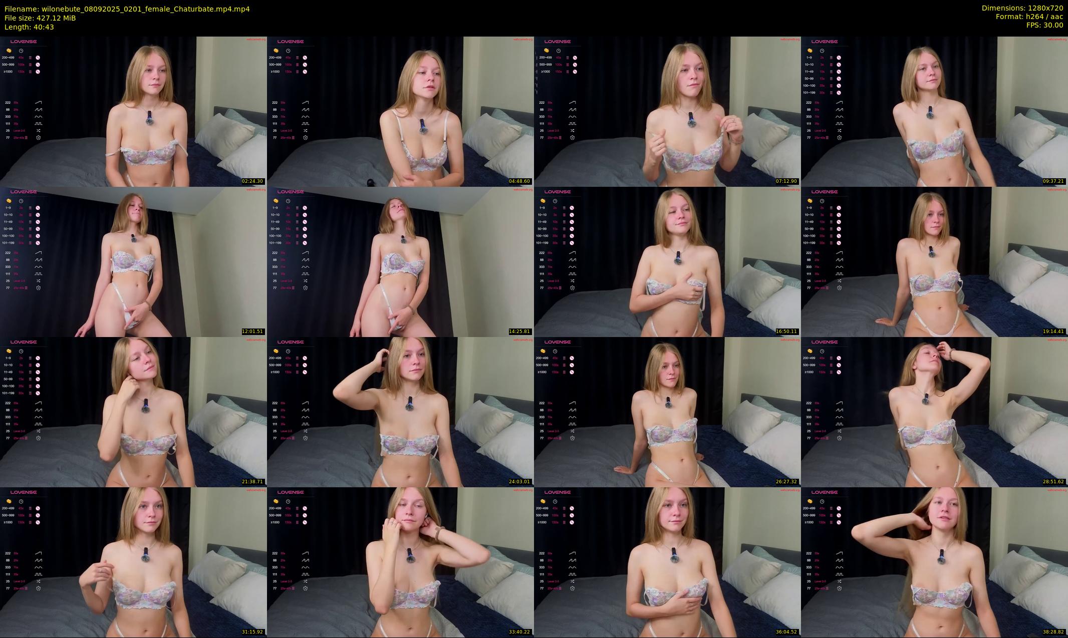 wilonebute — 41 minute Chaturbate female cam show recording, 720p, Sep 8, 2025