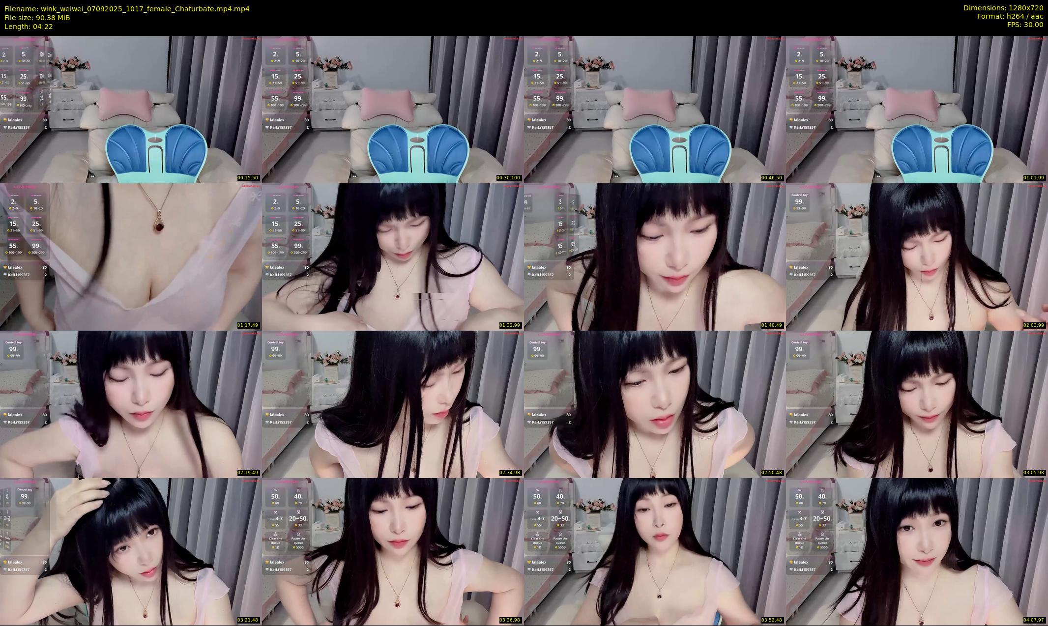 wink_weiwei — 5 minute Chaturbate female cam show recording, 720p, Sep 7, 2025