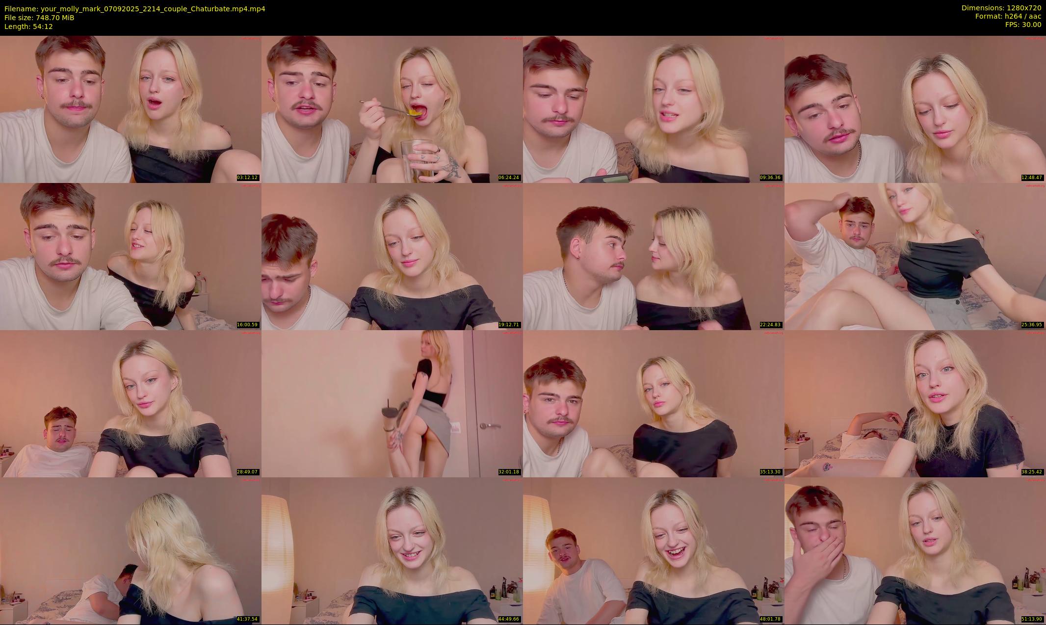 your_molly_mark — 55 minute Chaturbate couple cam show recording, 720p, Sep 7, 2025