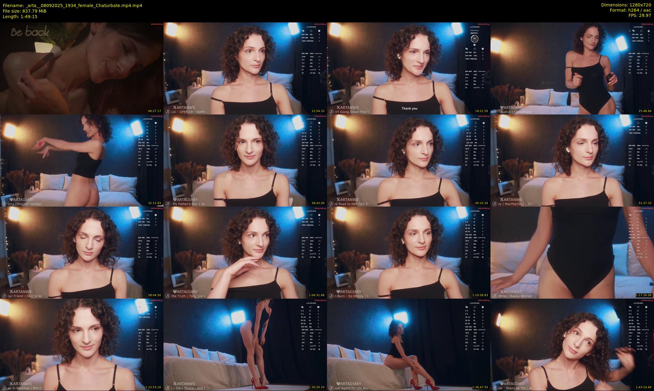 _arta_ — 110 minute Chaturbate female cam show recording, 720p, Sep 8, 2025