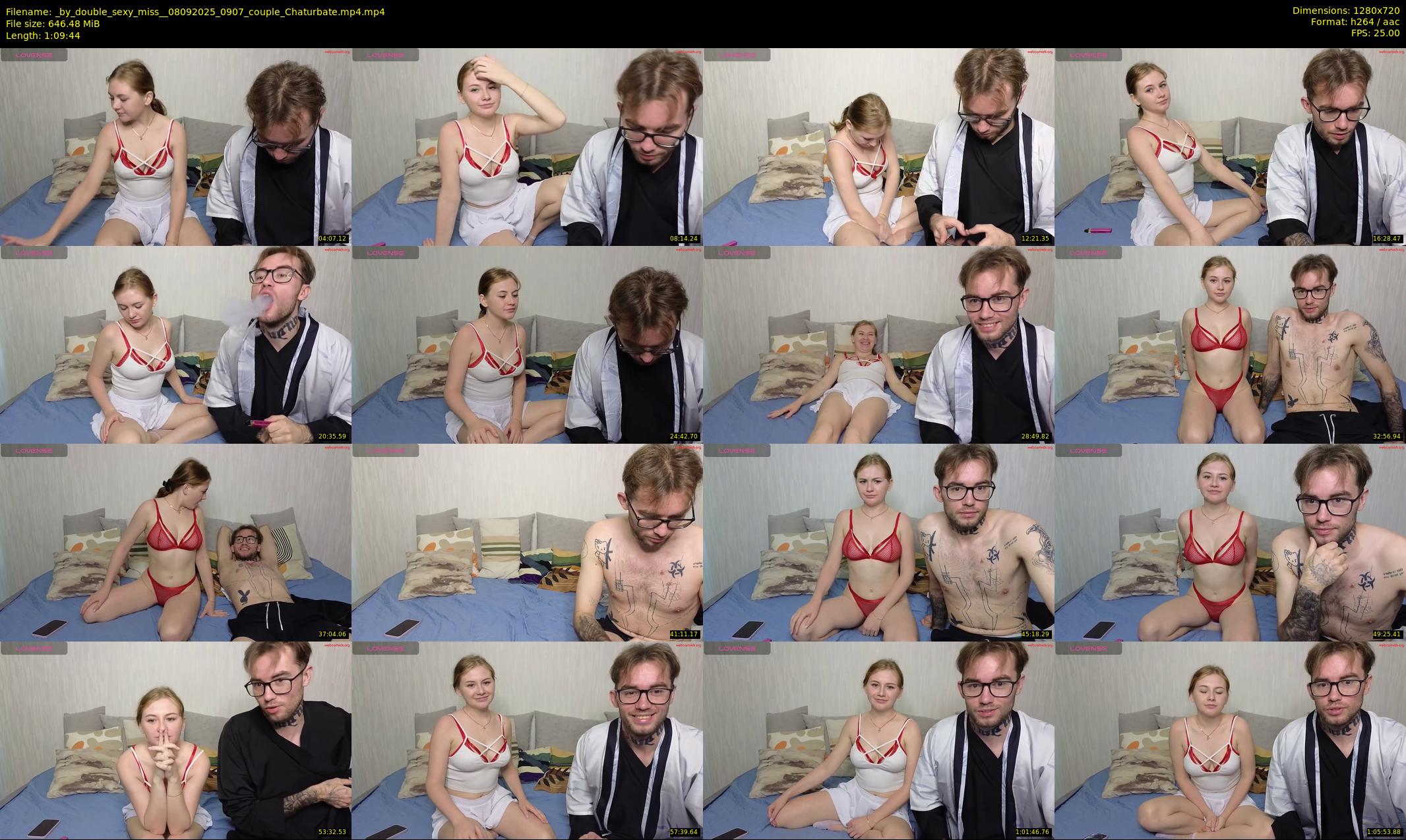 _by_double_sexy_miss_ — 70 minute Chaturbate couple cam show recording, 720p, Sep 8, 2025
